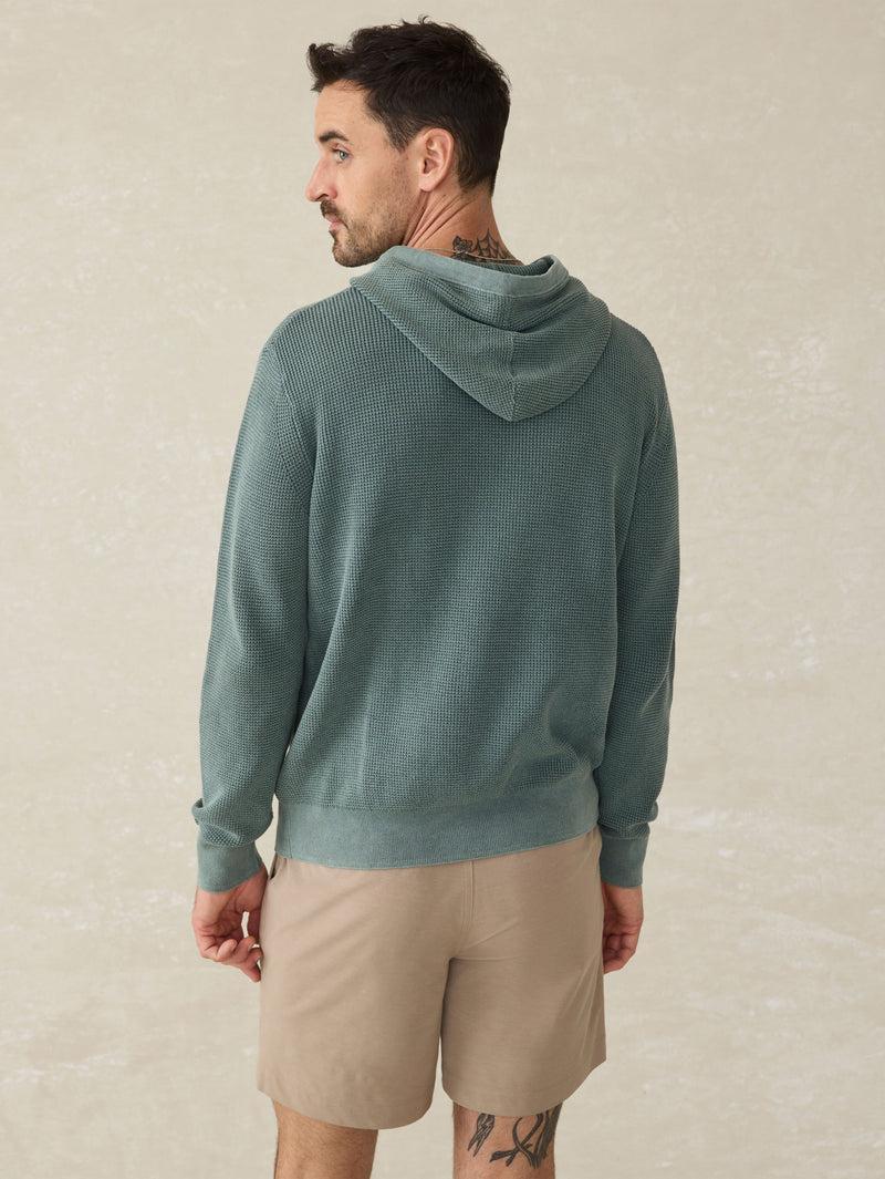 Sunwashed Sweater Hoodie - Mountain Olive Product Image