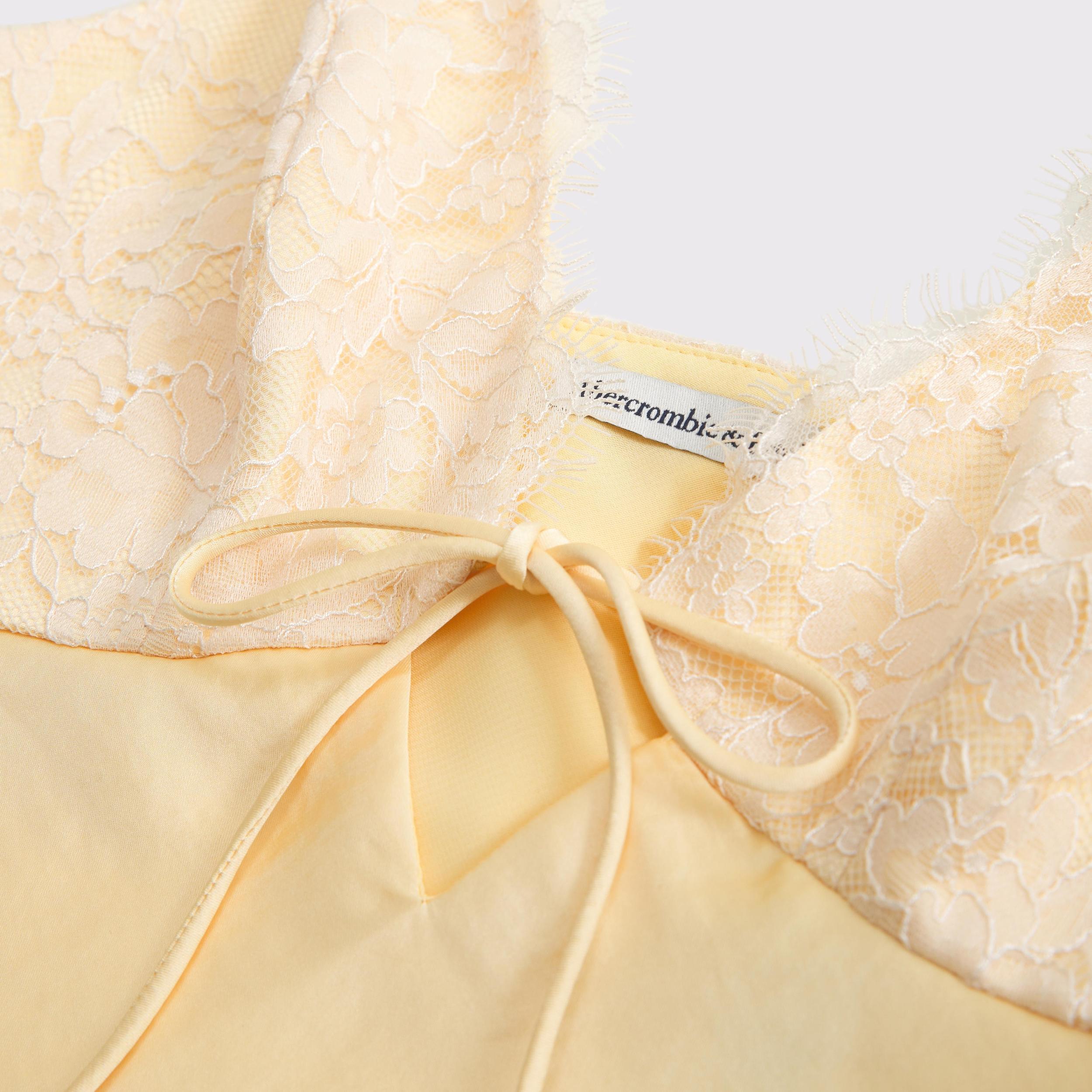 Lace and Satin V-Neck Cami Product Image