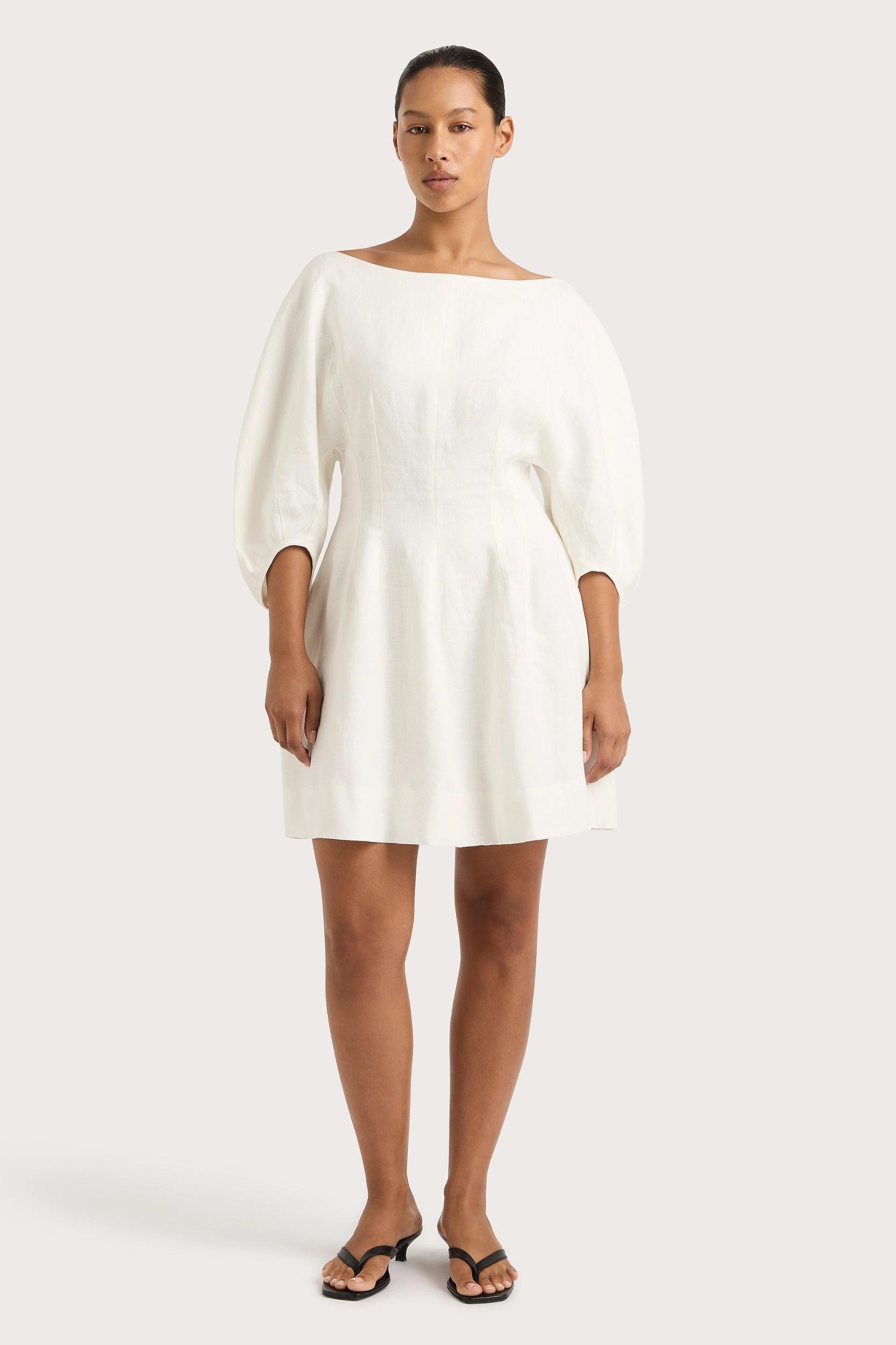 Lowen Mini Dress White Product Image