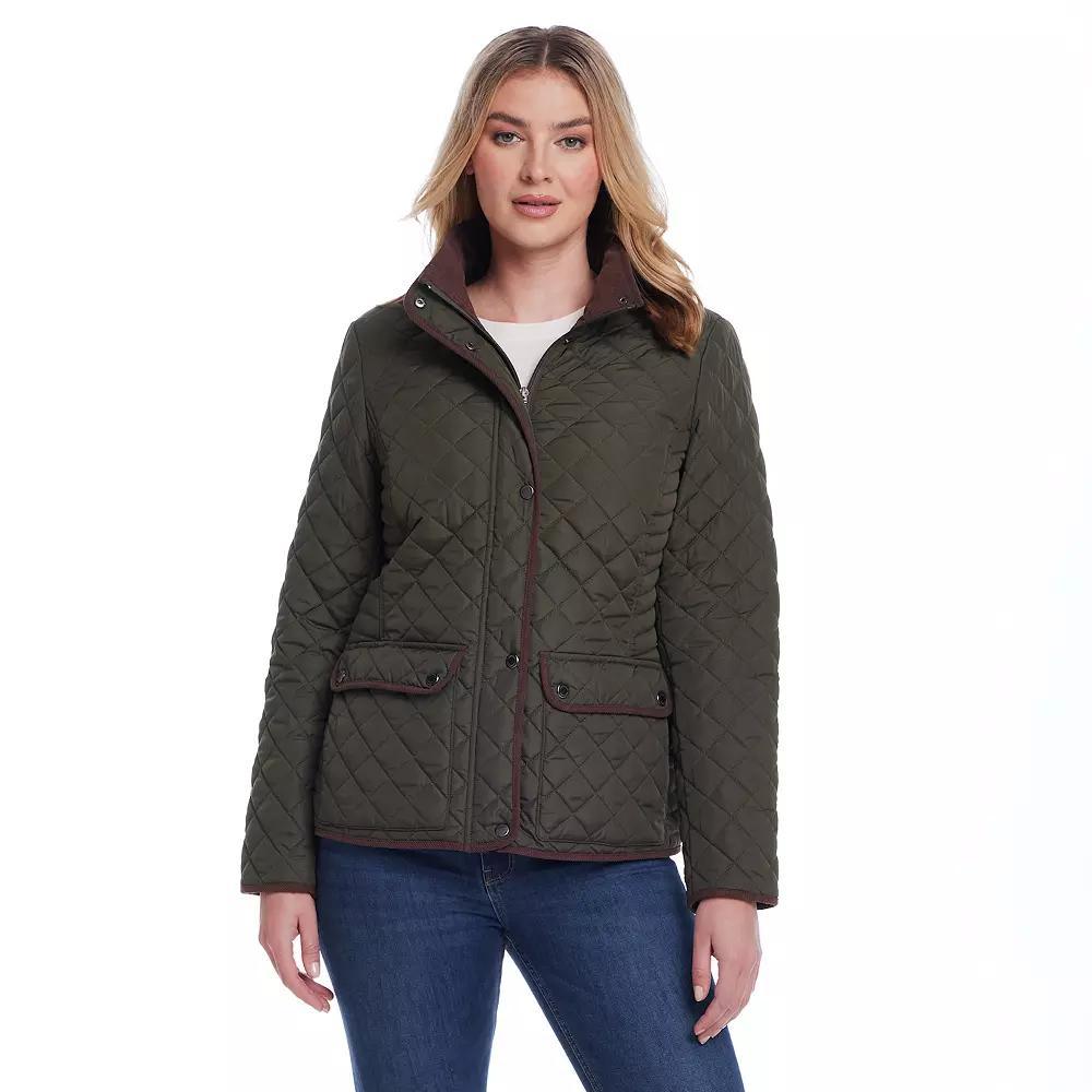 Women's Weathercast Quilted Barn Jacket, Size: Large, Red Pepper Product Image