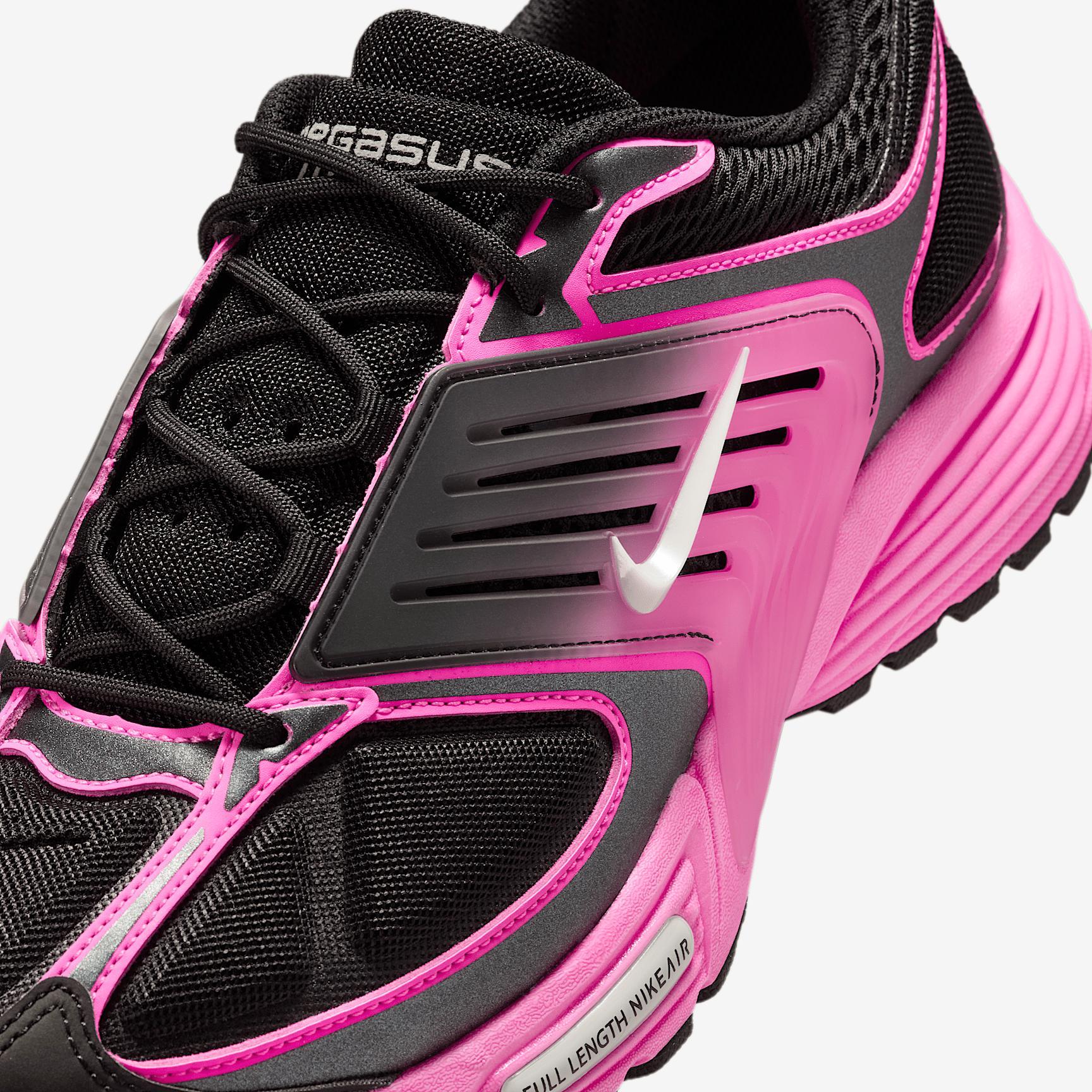 Nike Mens Nike Air Pegasus Wave - Mens Running Shoes Black/Silver /Pink Product Image