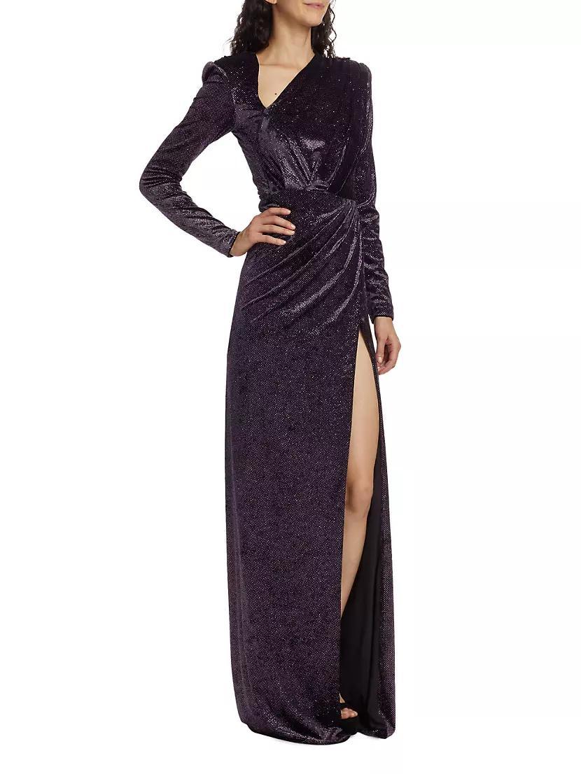 Mila Paillette Velvet Gown Product Image