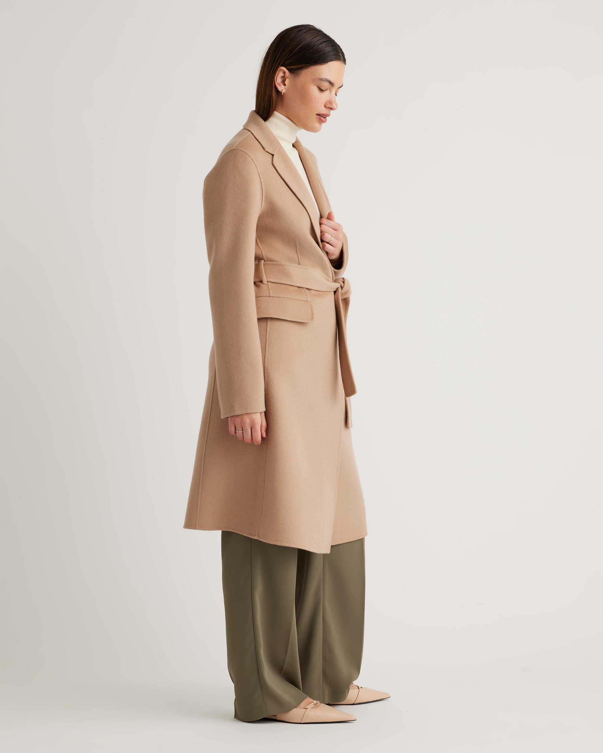 Quince | Women's 100% Mongolian Cashmere Double-Faced Wrap Coat Size XS Product Image