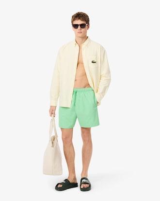Mid Length Monochrome Swim Trunks Product Image
