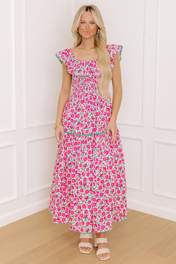 Sweet Garden Floral Midi Dress Product Image