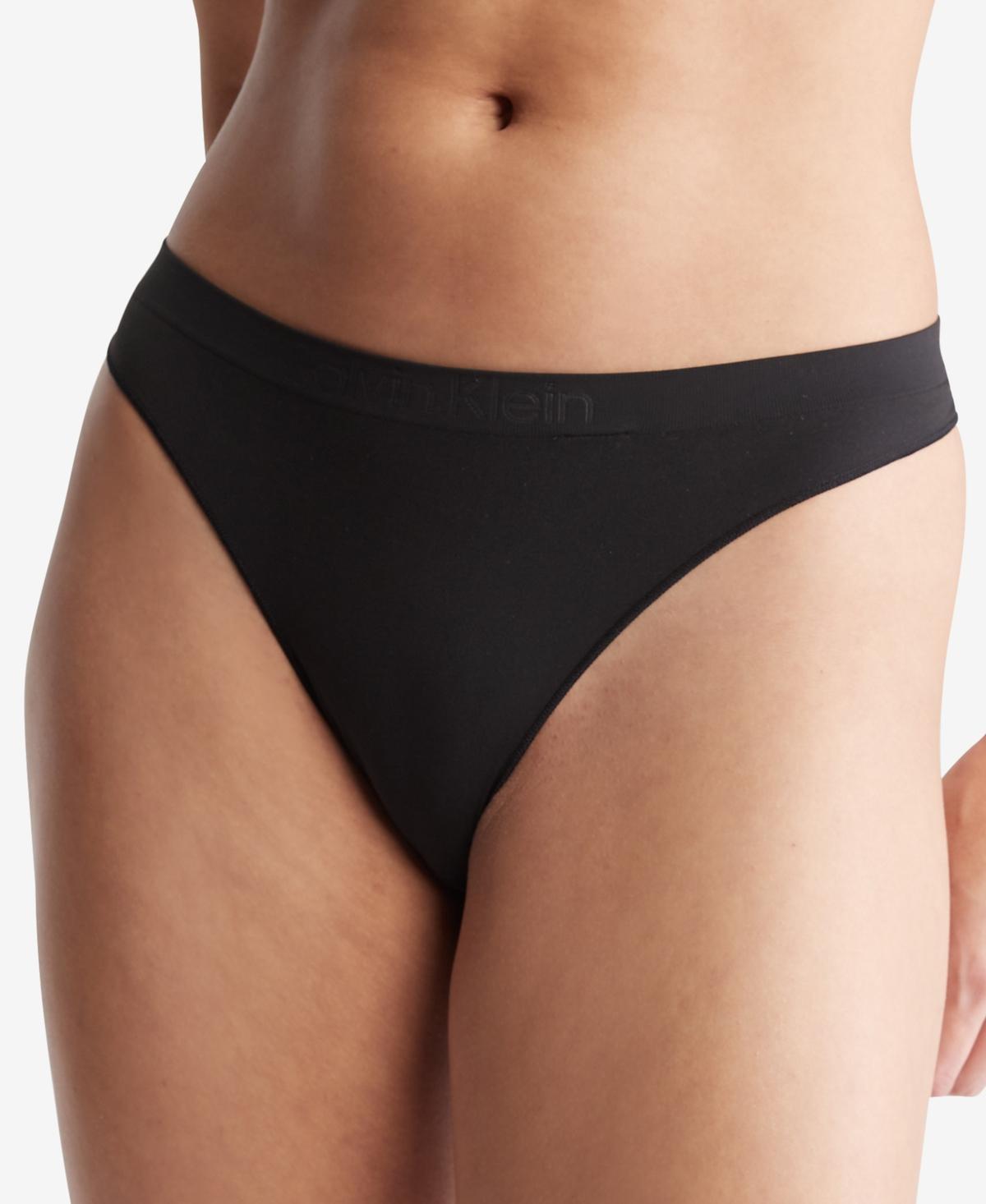 Calvin Klein Women's Bonded Flex Thong - Yellow - XL Product Image