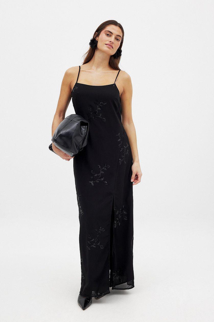 Sequin Embroidered Maxi Dress Product Image