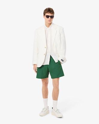 Mid Length Monochrome Swim Trunks Product Image