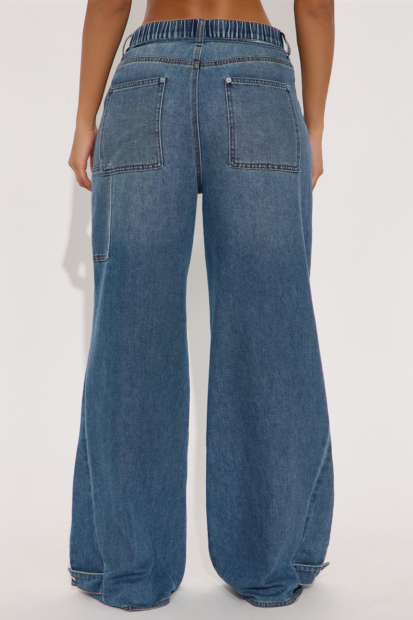 Going Everywhere Wide Leg Jeans - Medium Wash Product Image