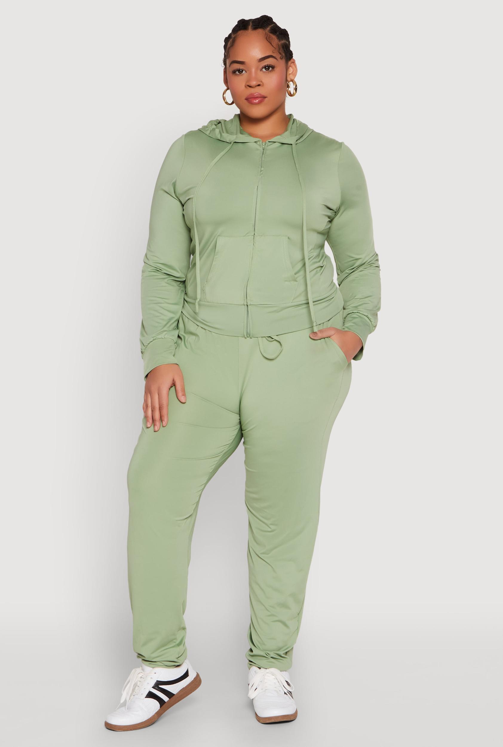 Womens Plus Size Daisy Drawstring Waist Joggers Product Image