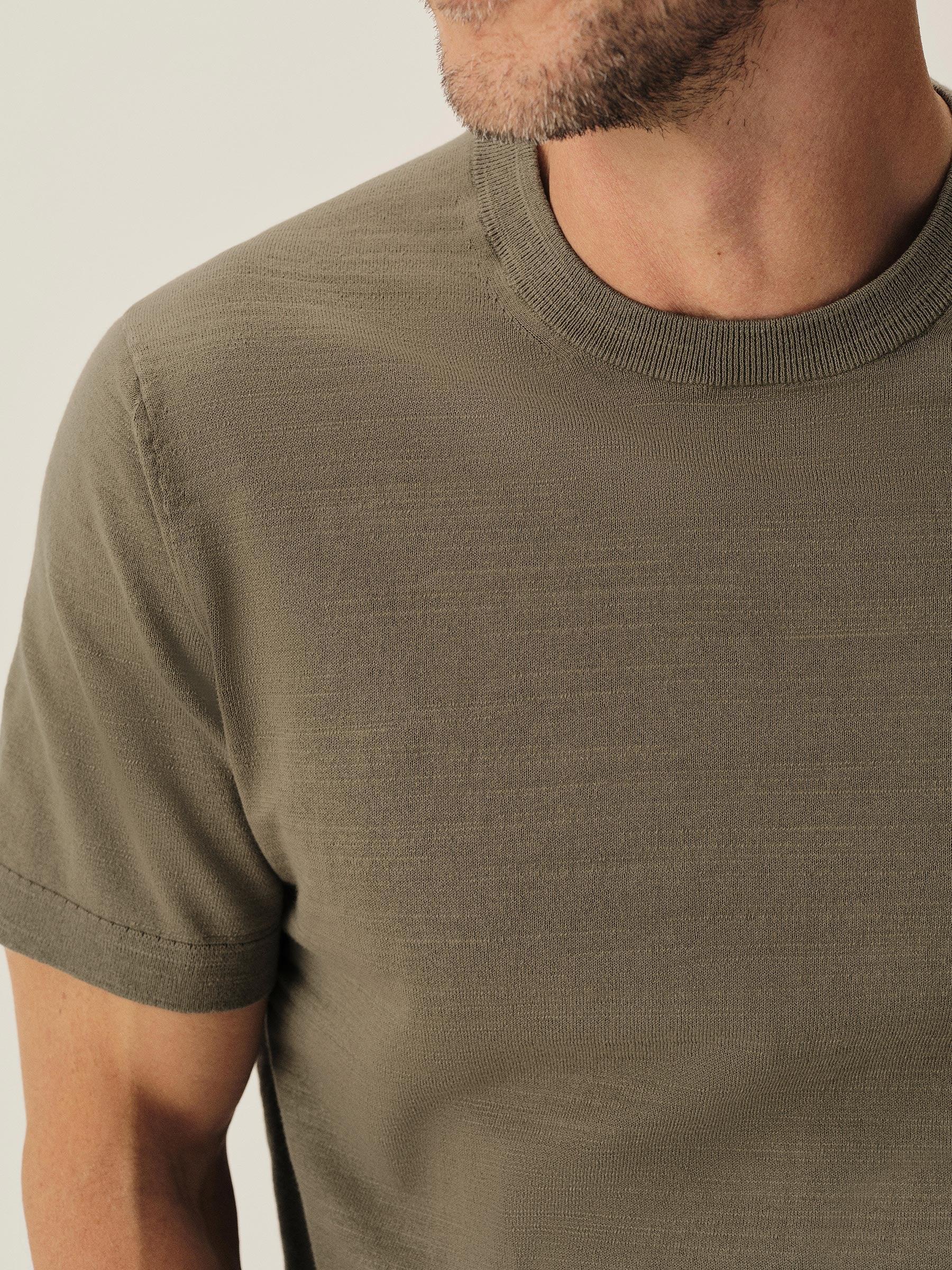 Light Olive Avalon Knit Classic Tee Product Image