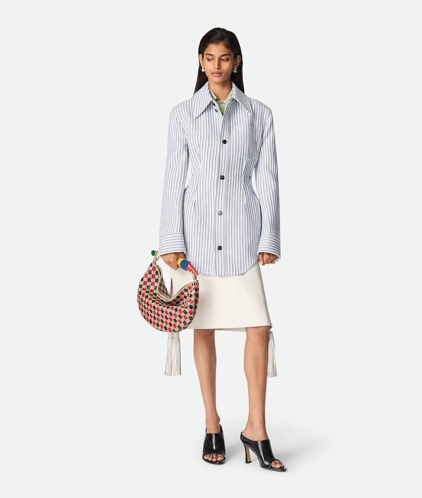 Women's Light Fine Cashmere Polo in Aquamarine Product Image