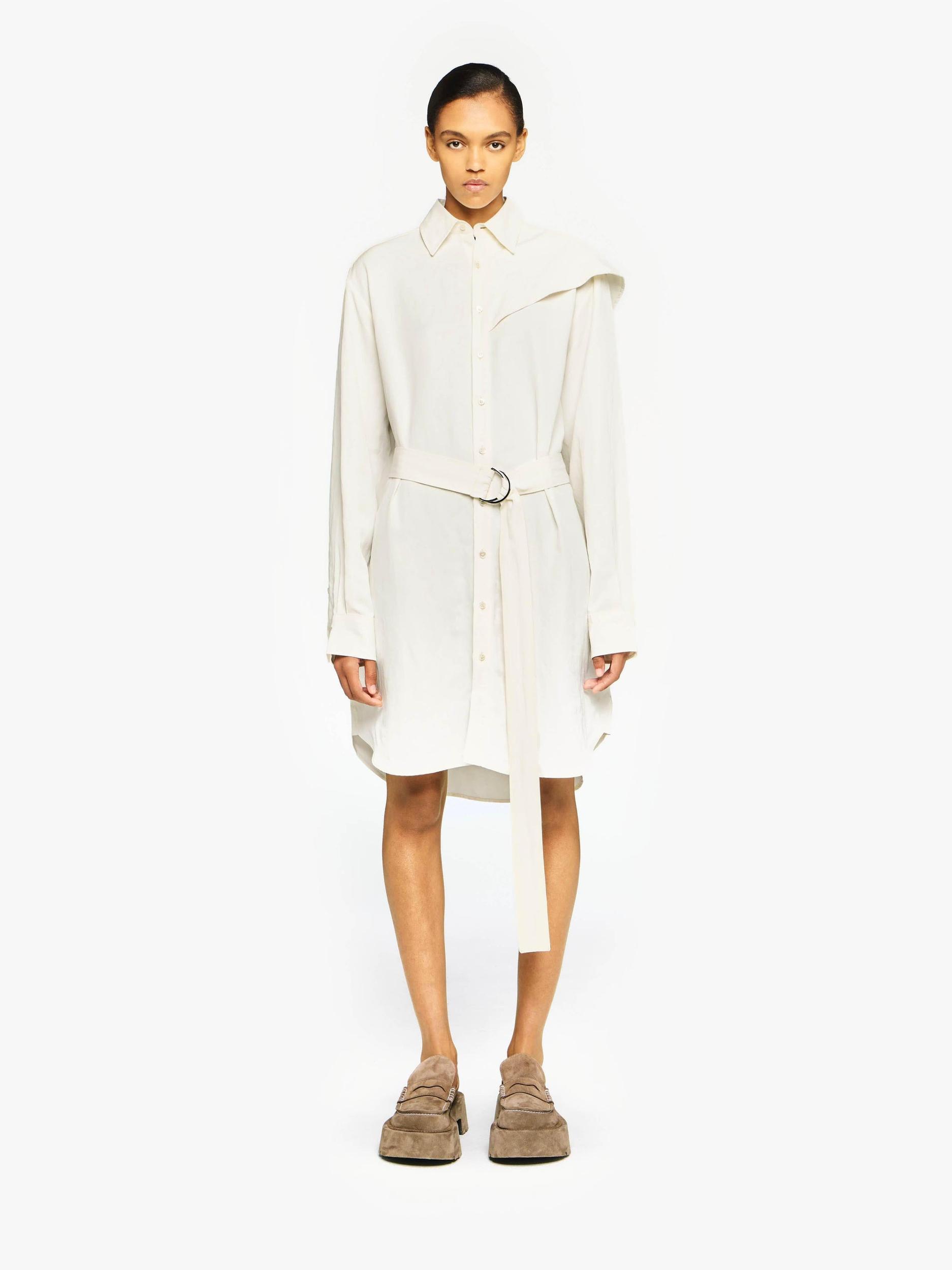 CAPE SHOULDER SHIRT DRESS Product Image