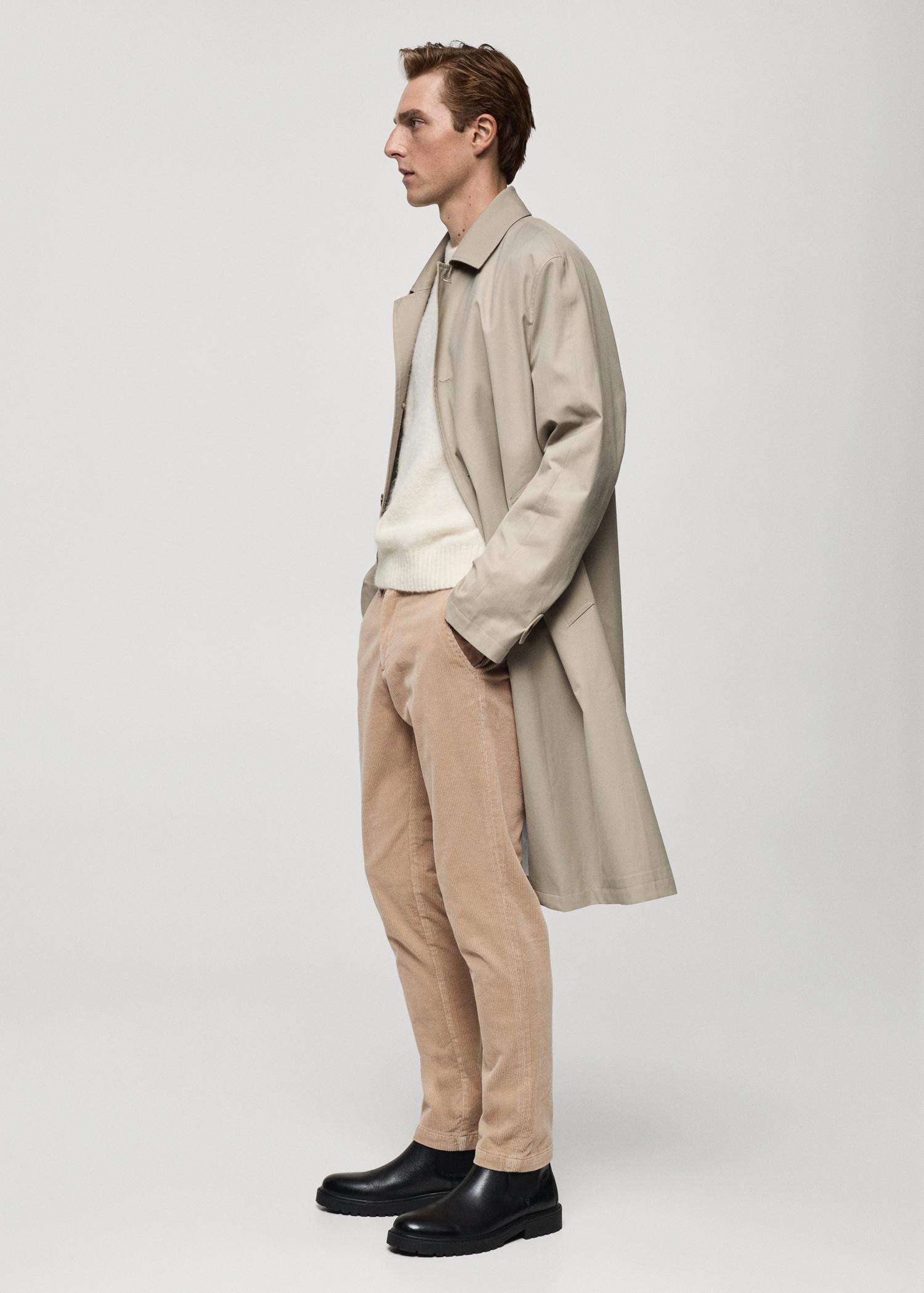 Corduroy slim-fit pants - Men | MANGO USA Product Image