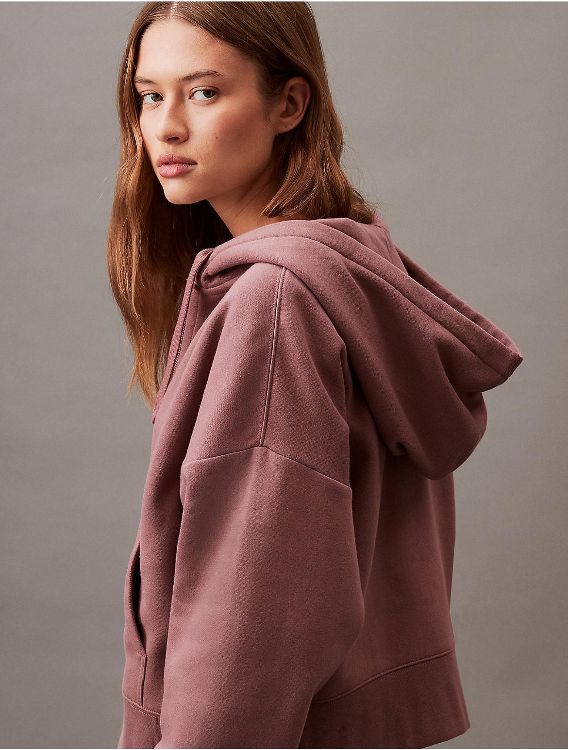 Calvin Klein Women's Archive Logo Fleece Zip Hoodie - Blue - S Product Image