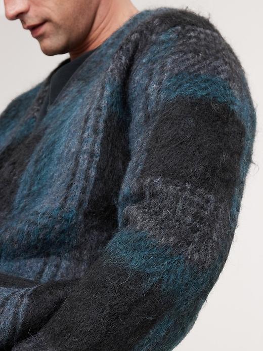 Brushed Plaid Cardigan Product Image