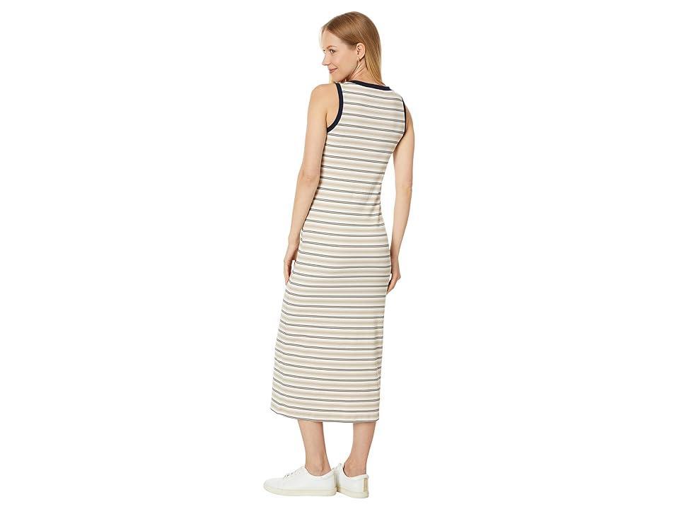 Tommy Hilfiger Sleeveless Stripe Midi Dress (Sky Captain/Khaki) Women's Dress Product Image