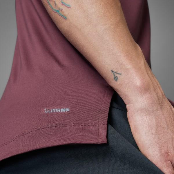 adidas Puremotion Tee Aurora Ruby L Mens Product Image