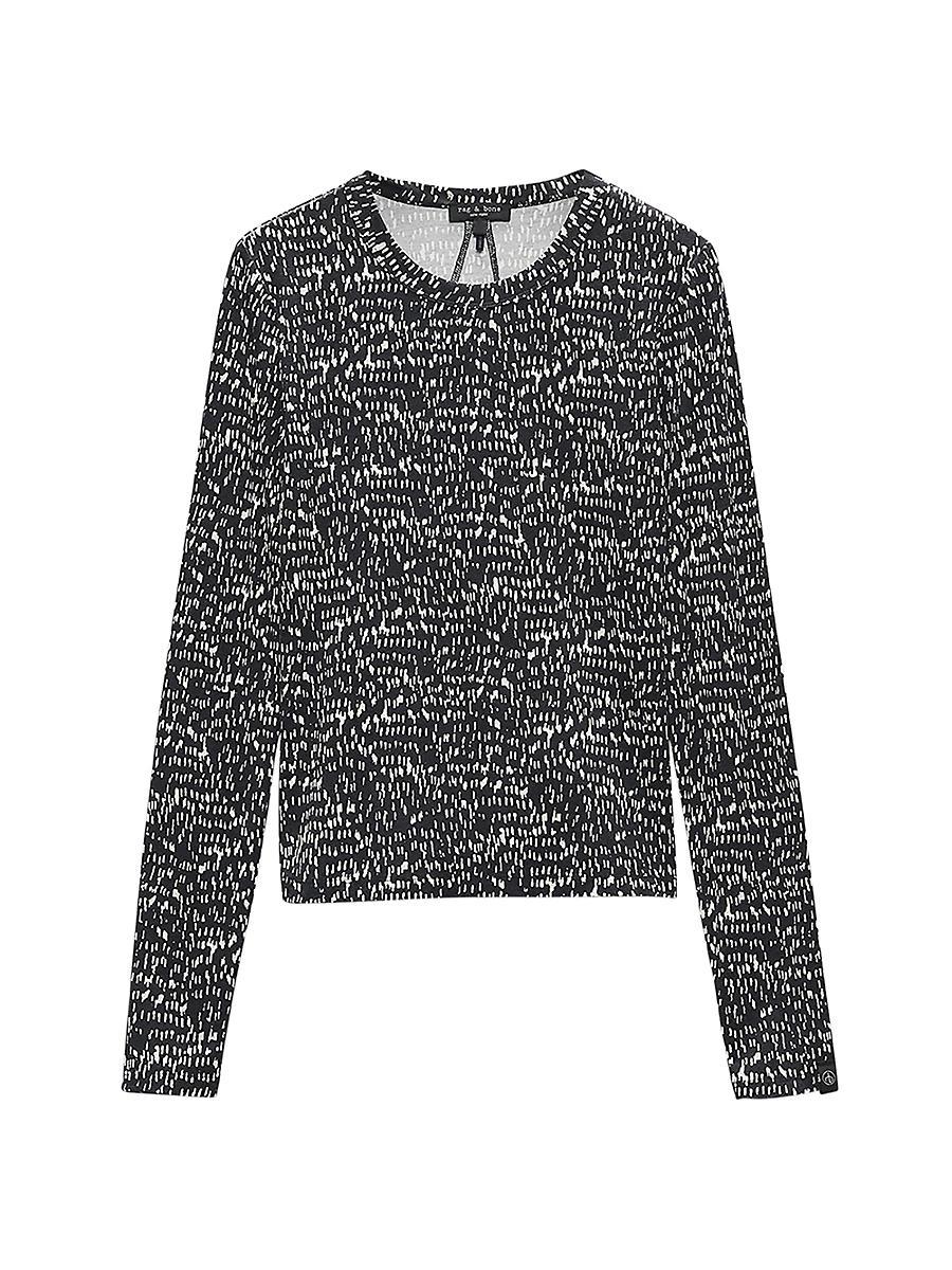 Womens Luca Printed Long-Sleeve Top Product Image