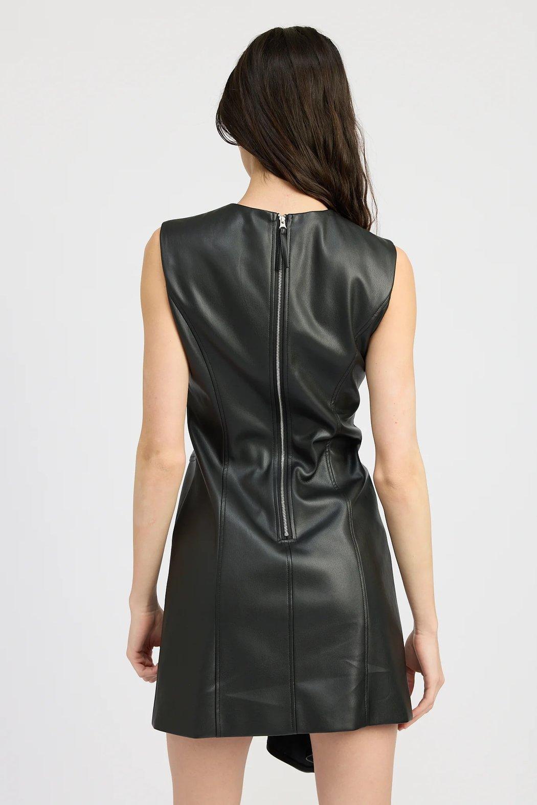 Mya Leather Dress Product Image