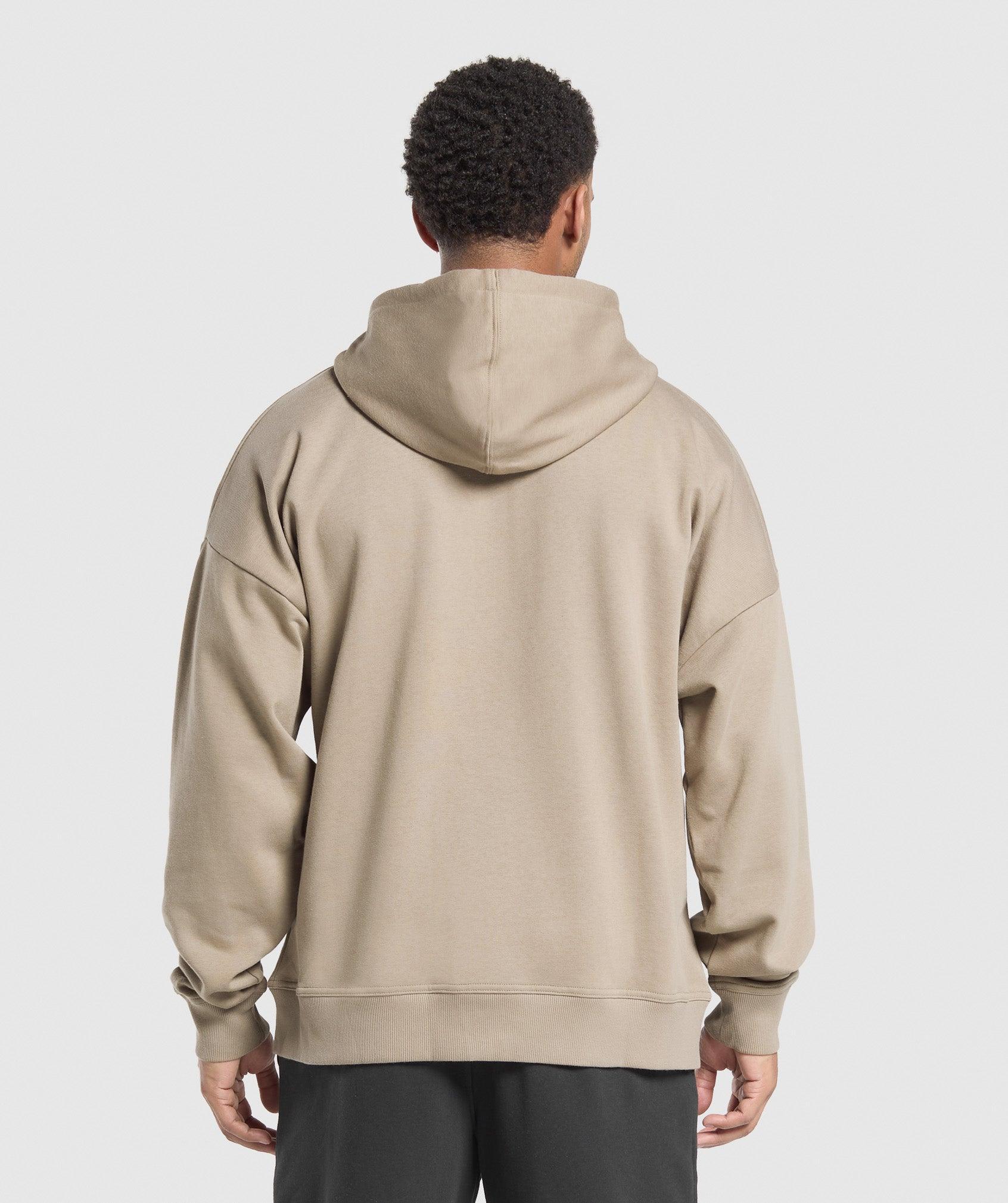 Crest Oversized Zip Up Hoodie Product Image