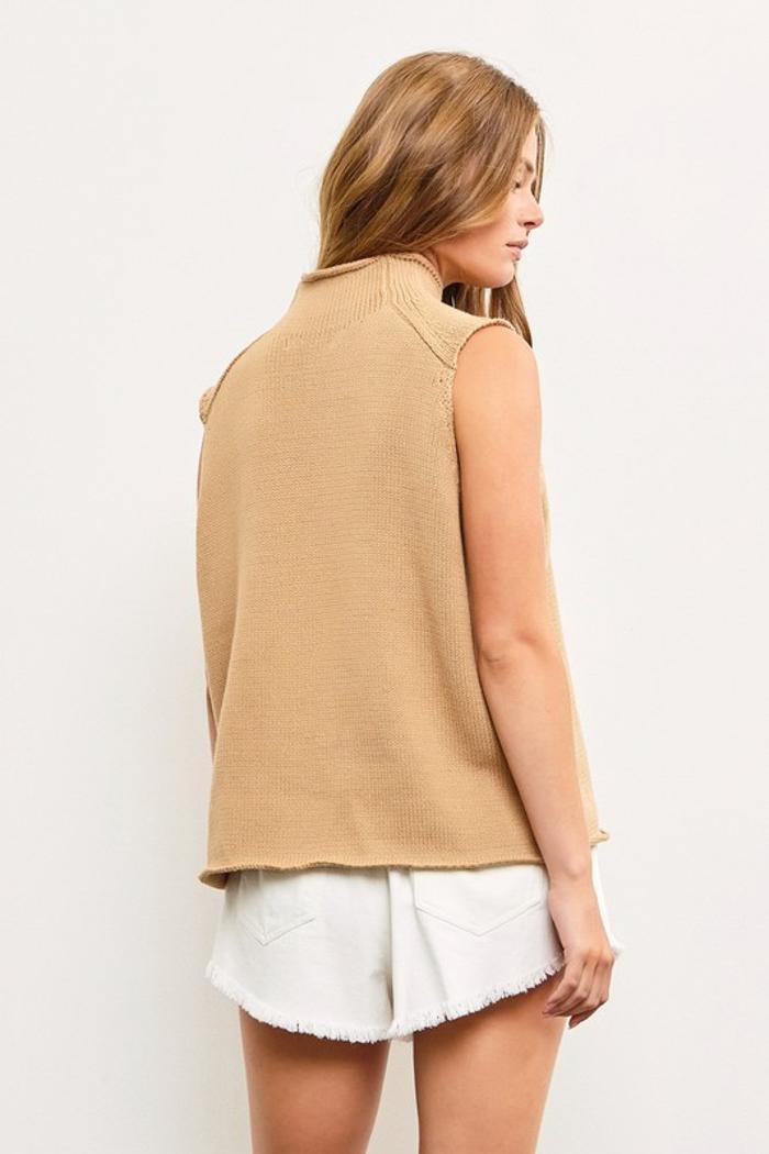 Knit High Neck Top Product Image
