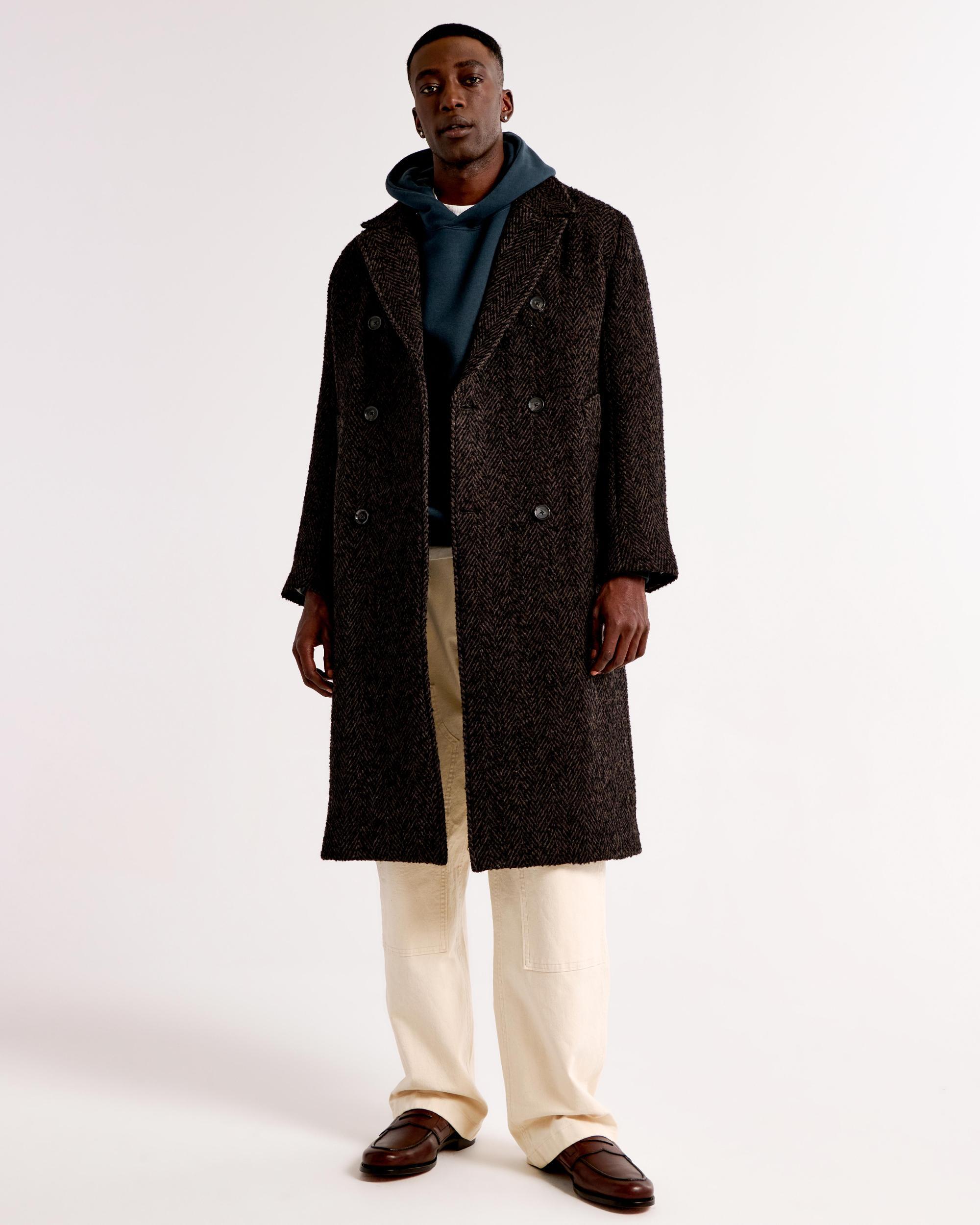 Double-Breasted Long Coat Product Image