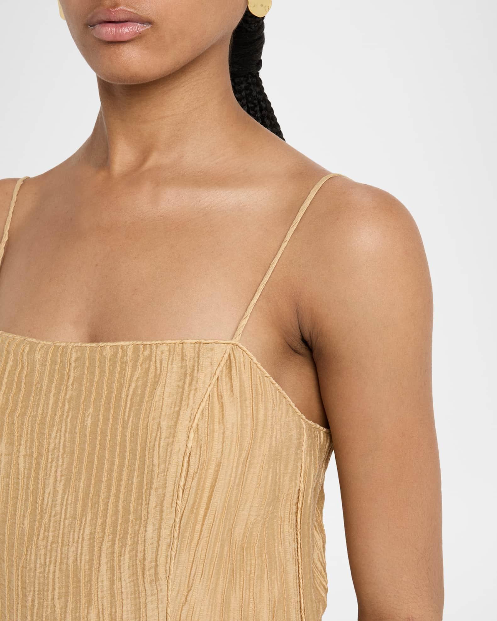 Lucille Sleeveless Crinkled Midi Dress Product Image