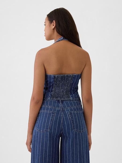 Denim Halter Vest Product Image