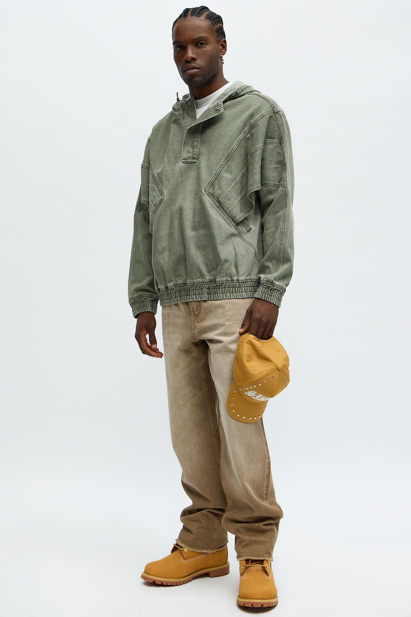 Relaxed Soho '96 Hooded Pullover Jacket - Olive Product Image