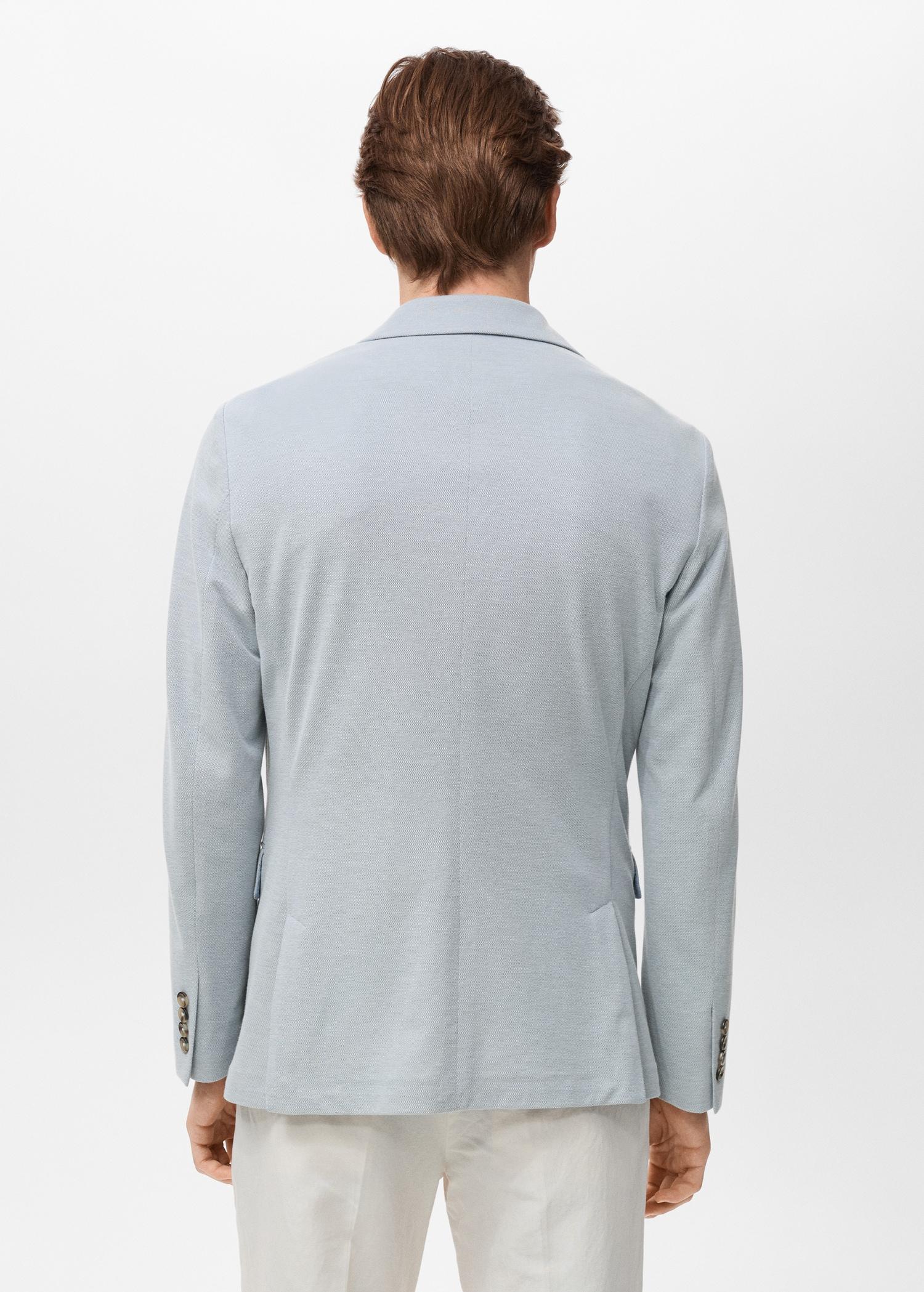 Verner slim-fit cotton blazer - Men | MANGO USA Product Image