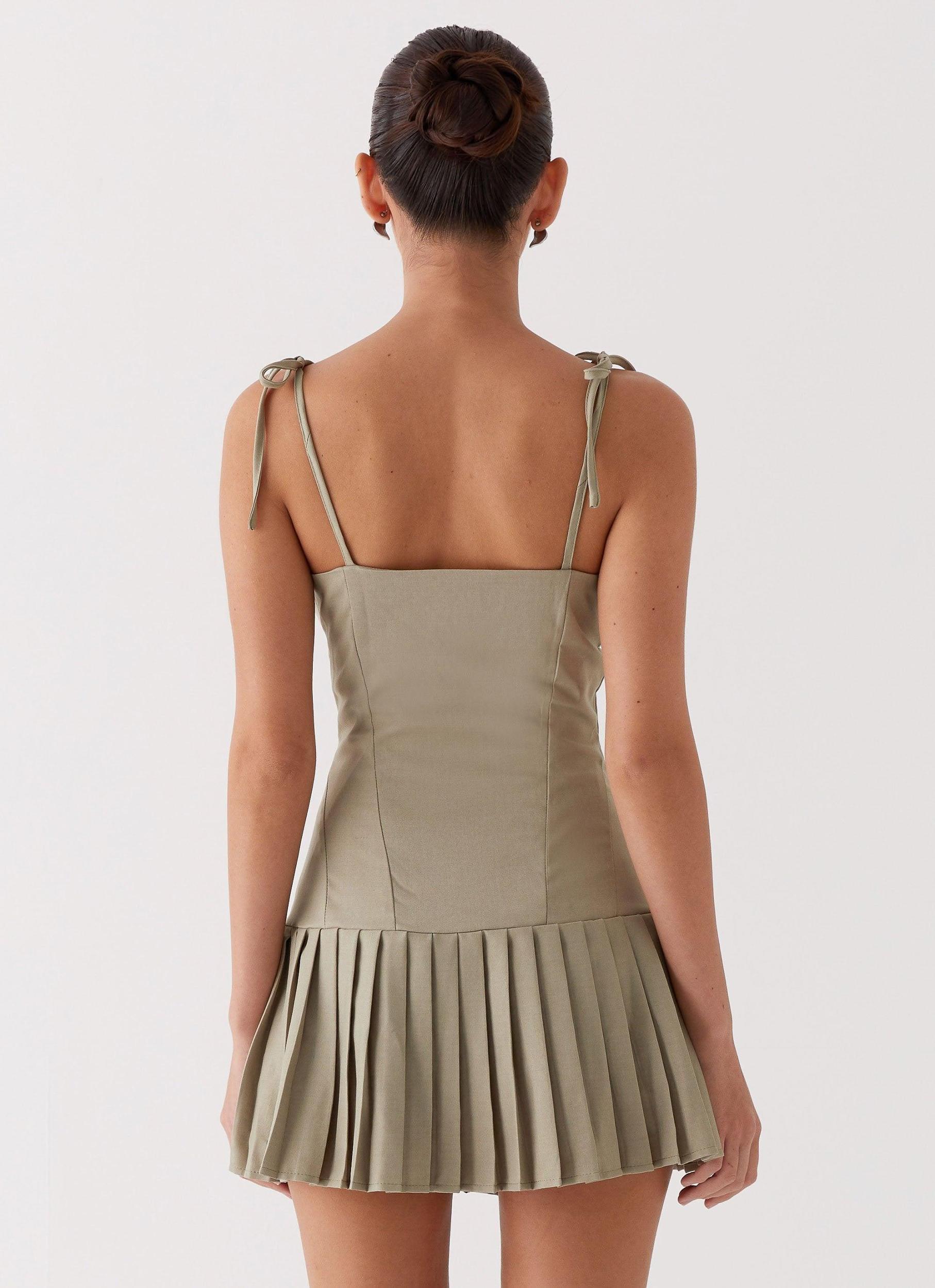 Love Seeker Corset Mini Dress - Sage Product Image