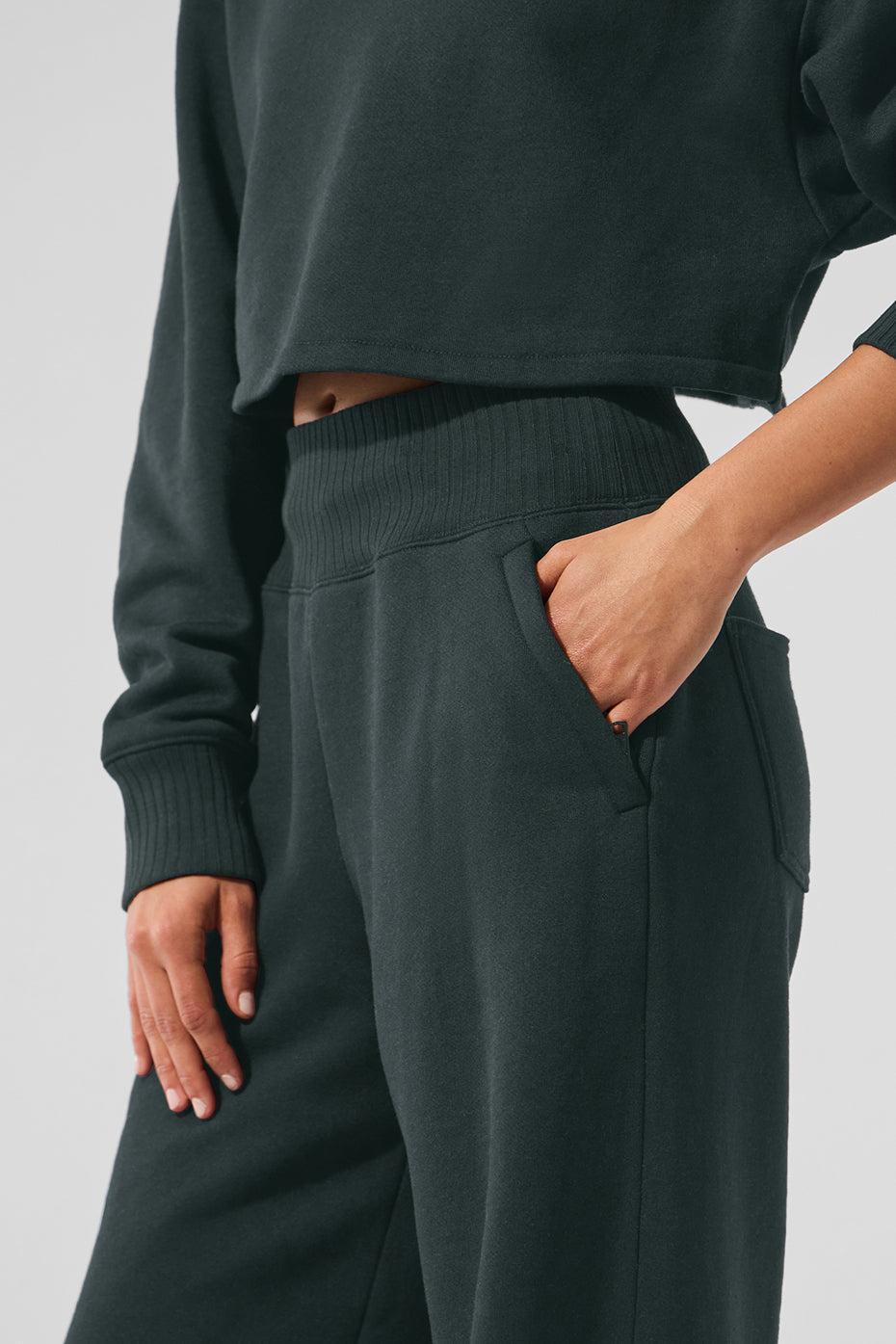 Cropped Serenity Coverup - Charcoal Green Product Image