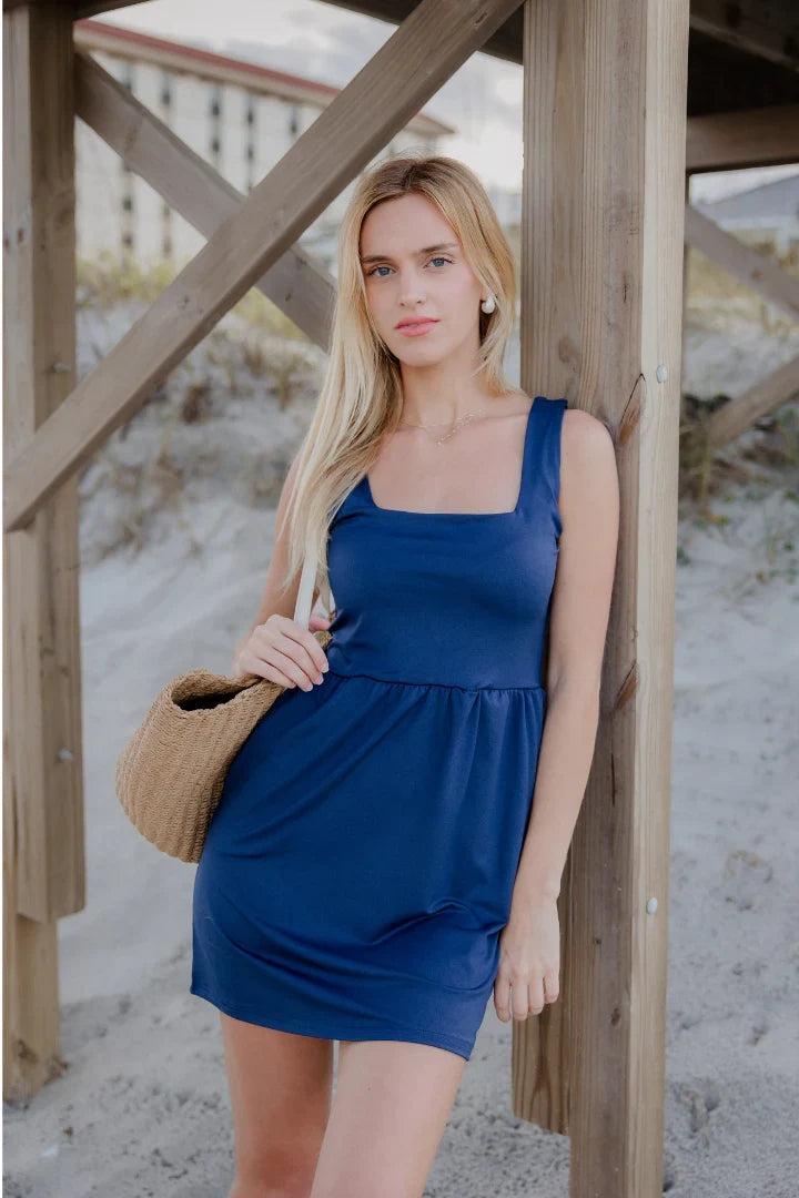 Savannah Square Neck Mini Dress Product Image