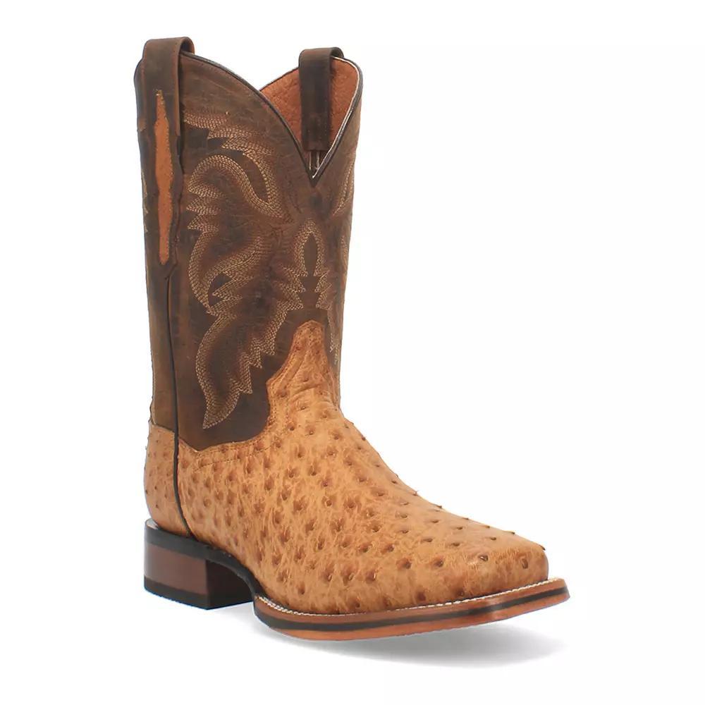 Dan Post Kershaw Men's Full-Quill Ostrich Boots, Size: 11, Saddle Product Image