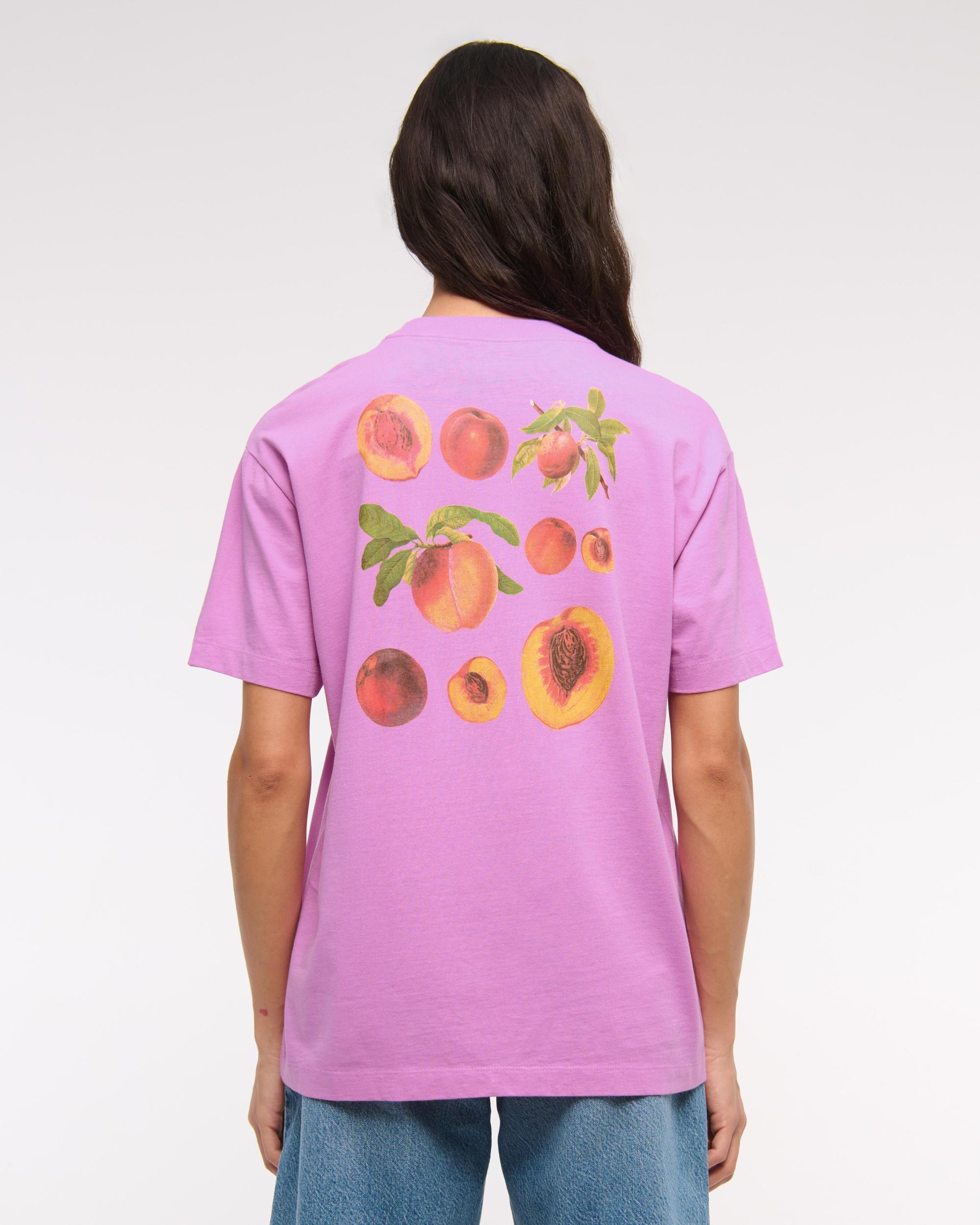 Oversized Peaches Graphic Tee Product Image