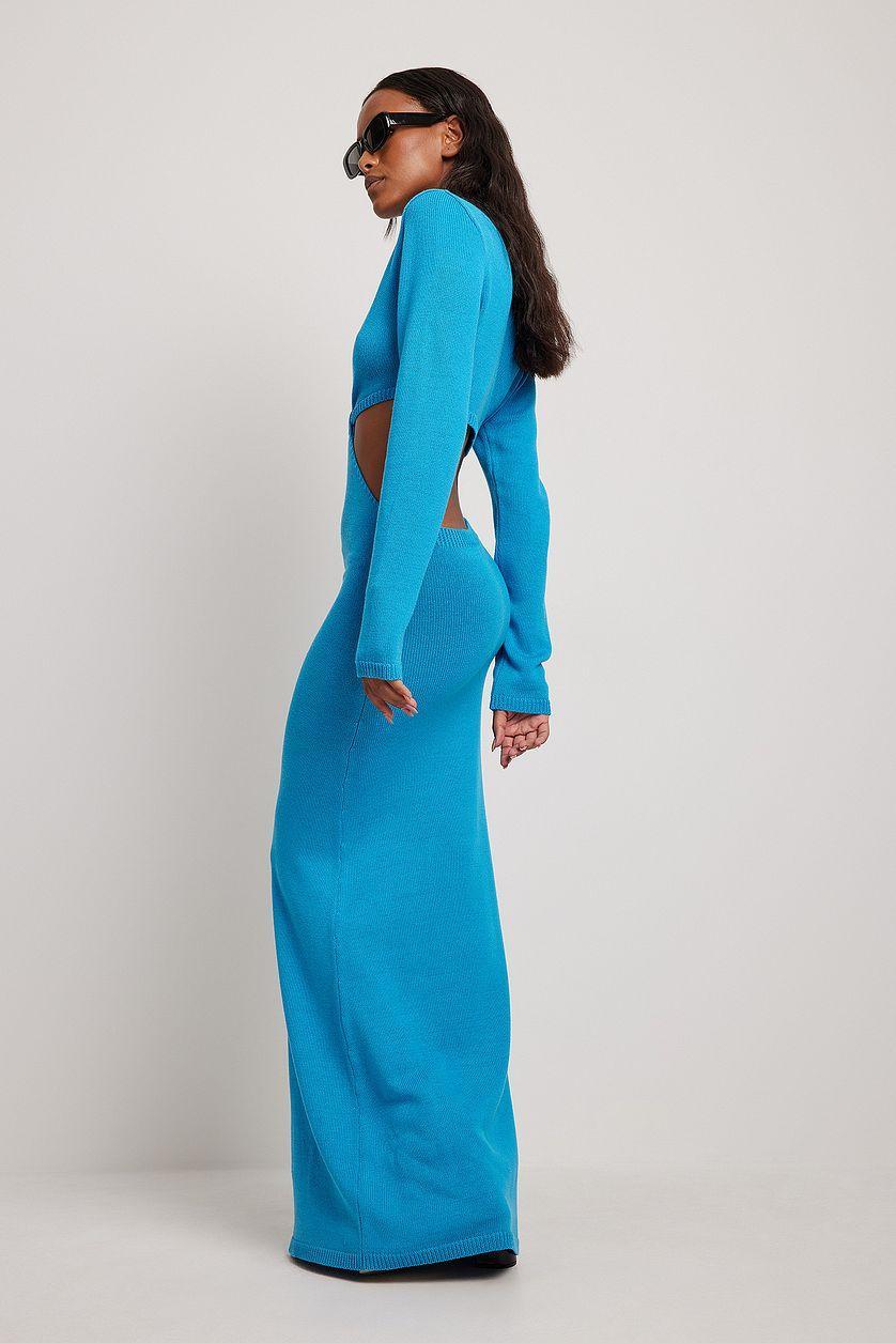 Cut Out Knitted Maxi Dress Product Image
