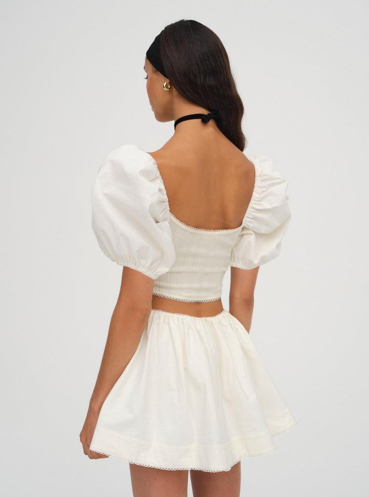 Billie Pointelle Top — Ivory Product Image