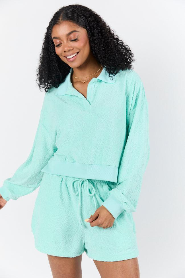 Hammock Haven Mint Textured Terry Knit Set SALE Product Image