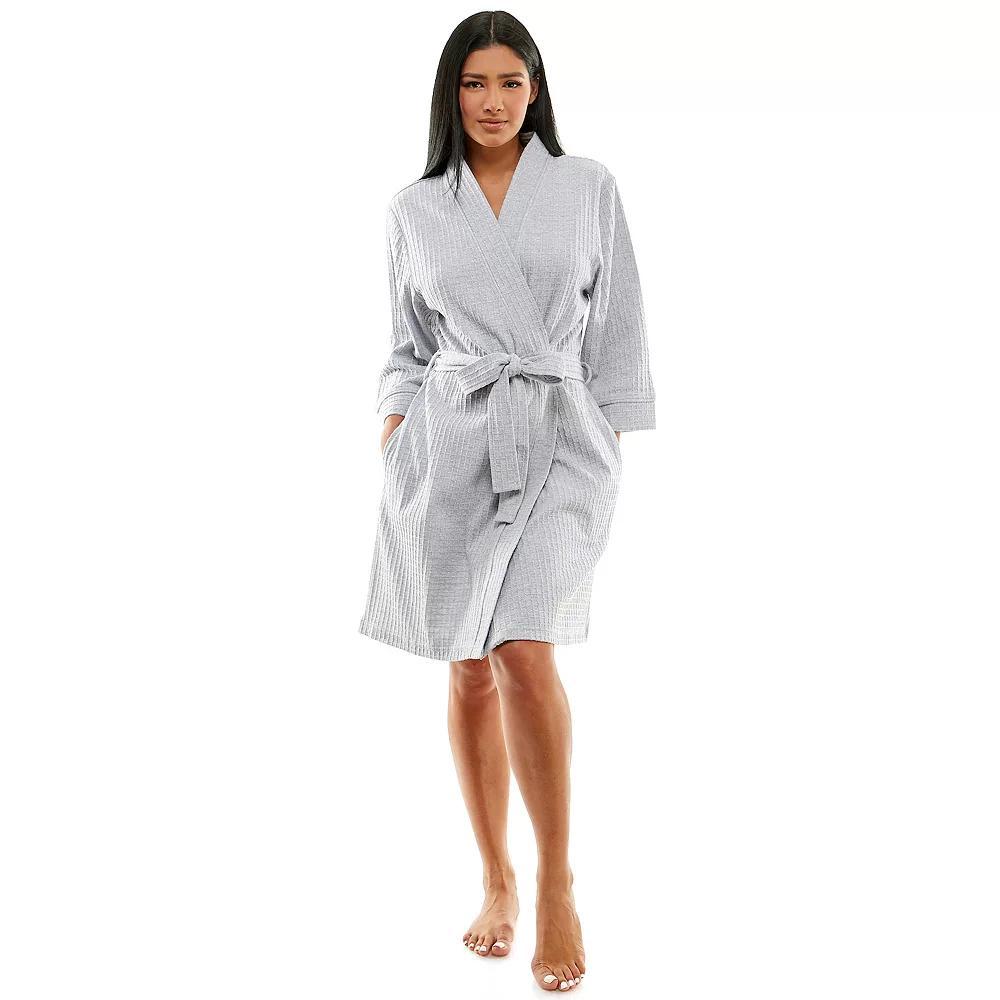 Women's Croft & Barrow® Kimono Robe, Size: Large, White Solid Product Image