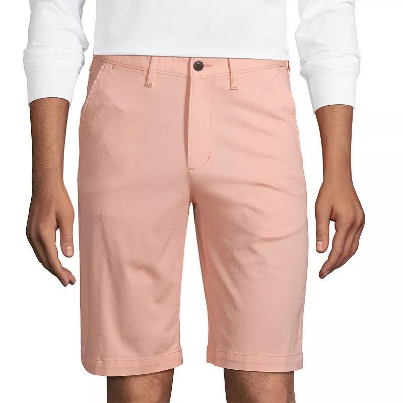 Big & Tall Lands End 11-Inch Comfort-Waist Knockabout Chino Shorts, Mens Green Product Image
