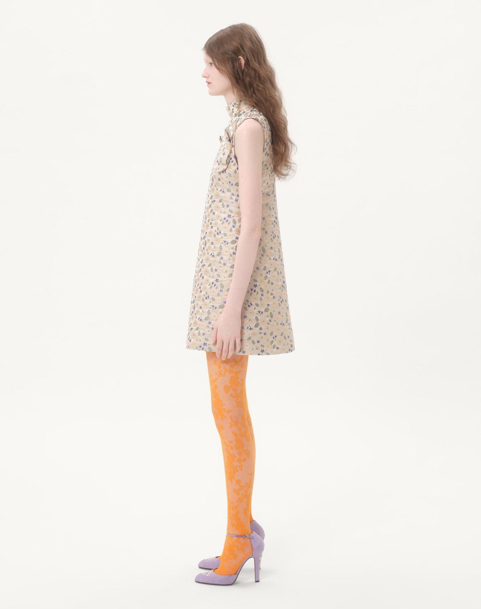 Short Dress In Garden Lurex Jacquard Product Image