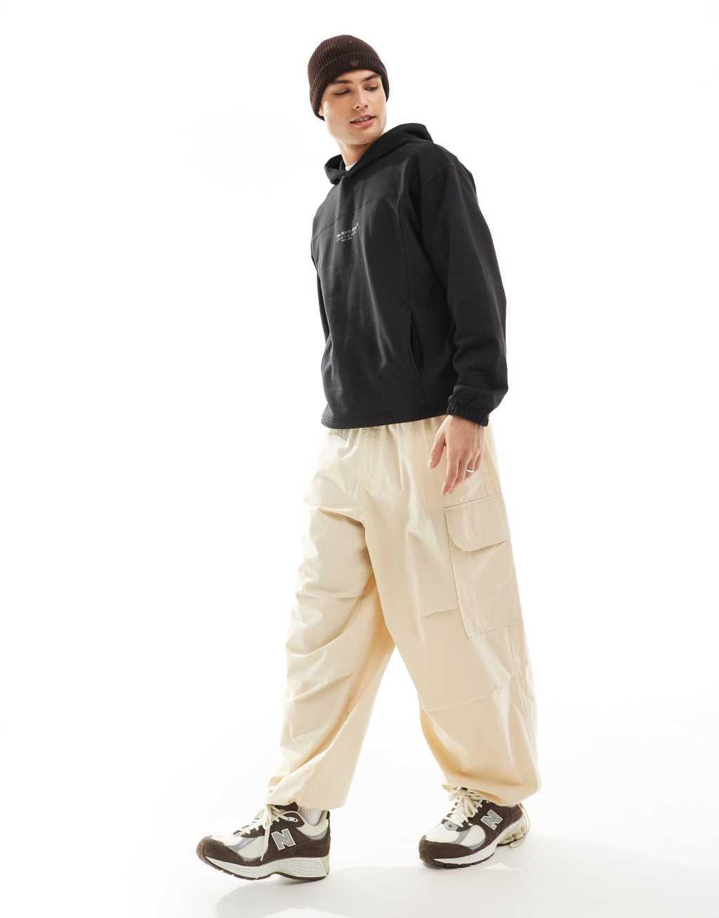 The North Face Axys pullover hoodie with graphic back print in black Product Image