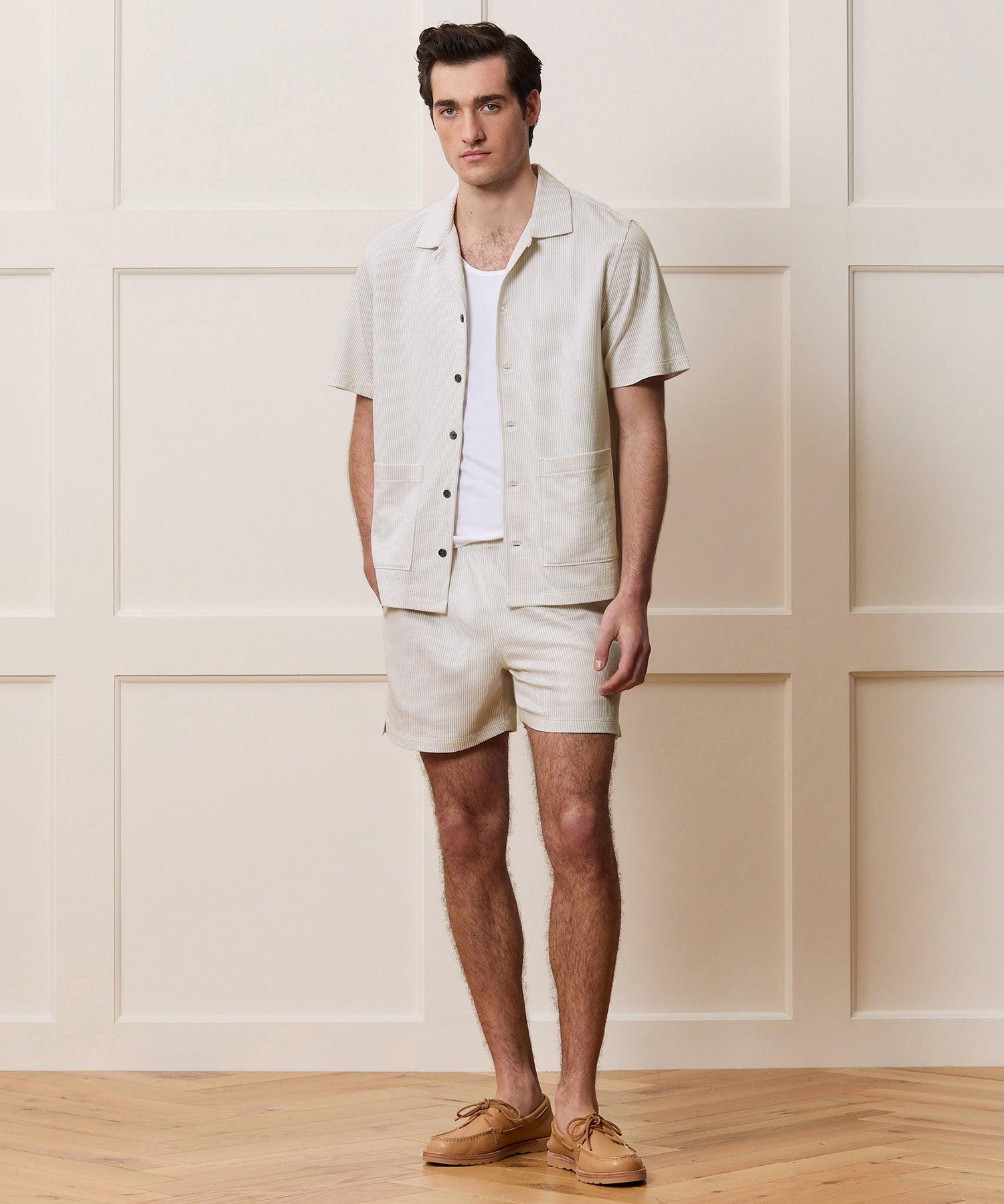 Seersucker Guayabera Shirt Product Image