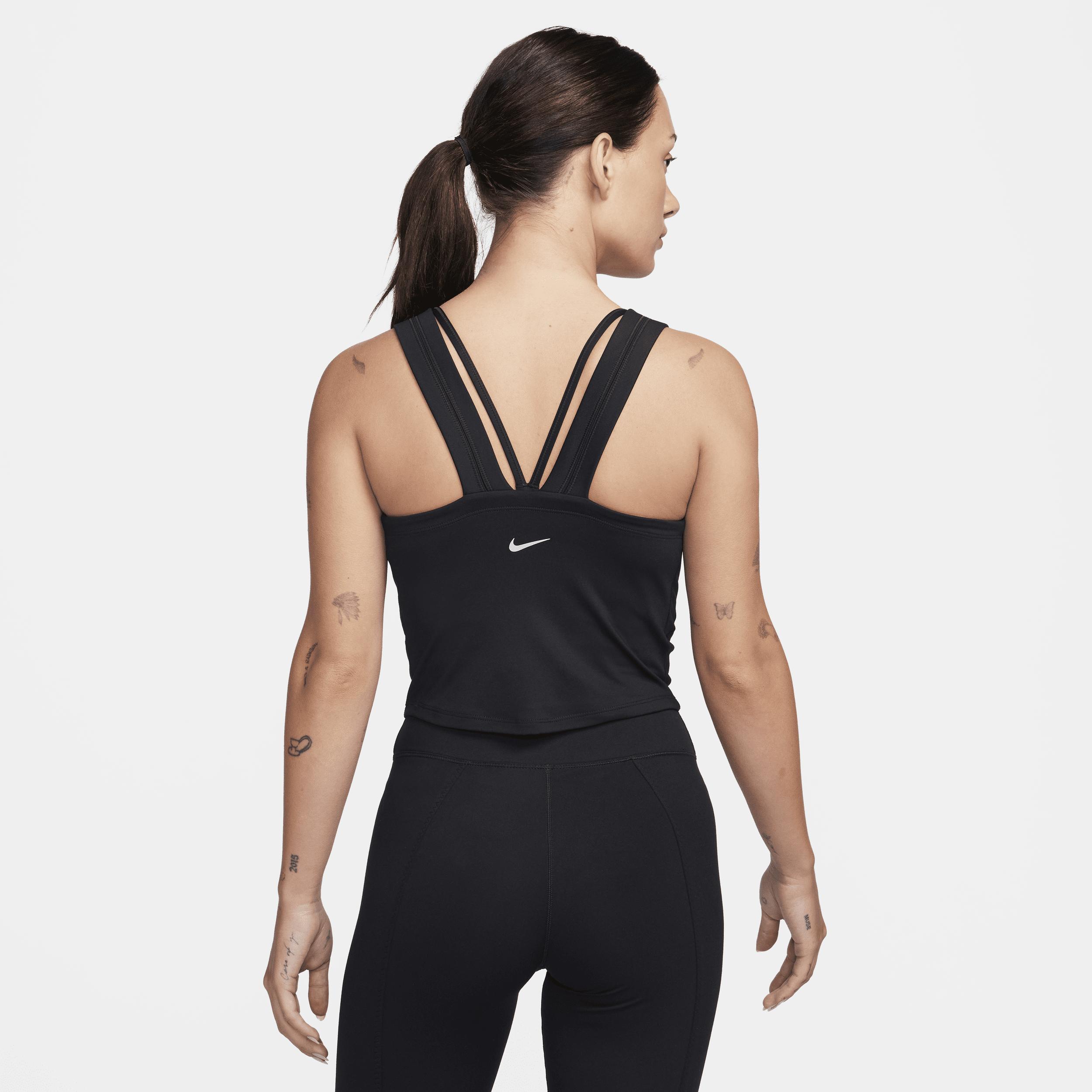 Nike One Fitted Women's Dri-FIT Strappy Cropped Tank Top Product Image