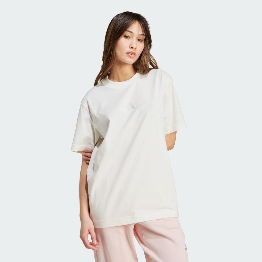 adidas ALL SZN Loose Tee Preloved Purple 2XL Womens Product Image