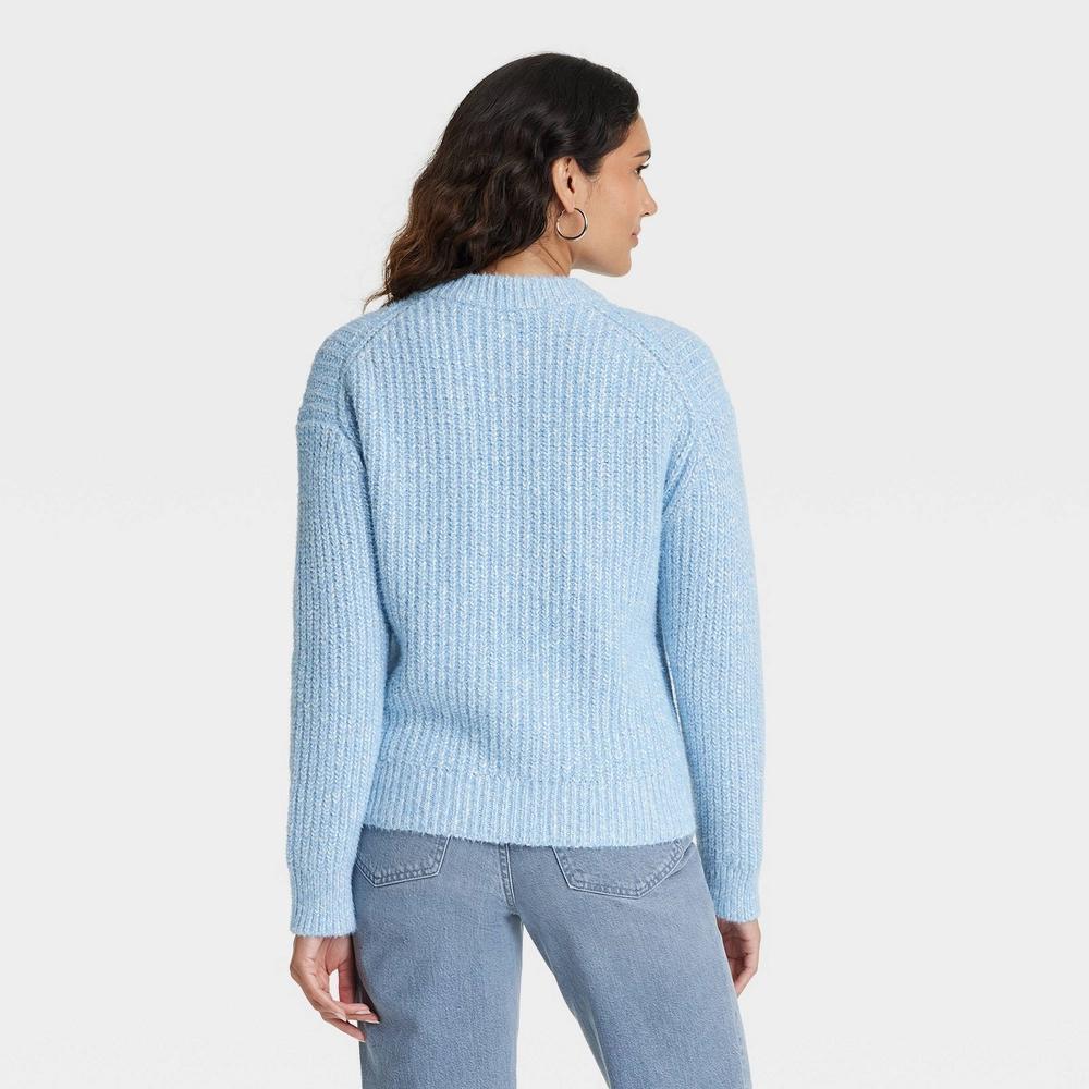 Womens Crewneck Pullover Sweater - Universal Thread Blue L Product Image