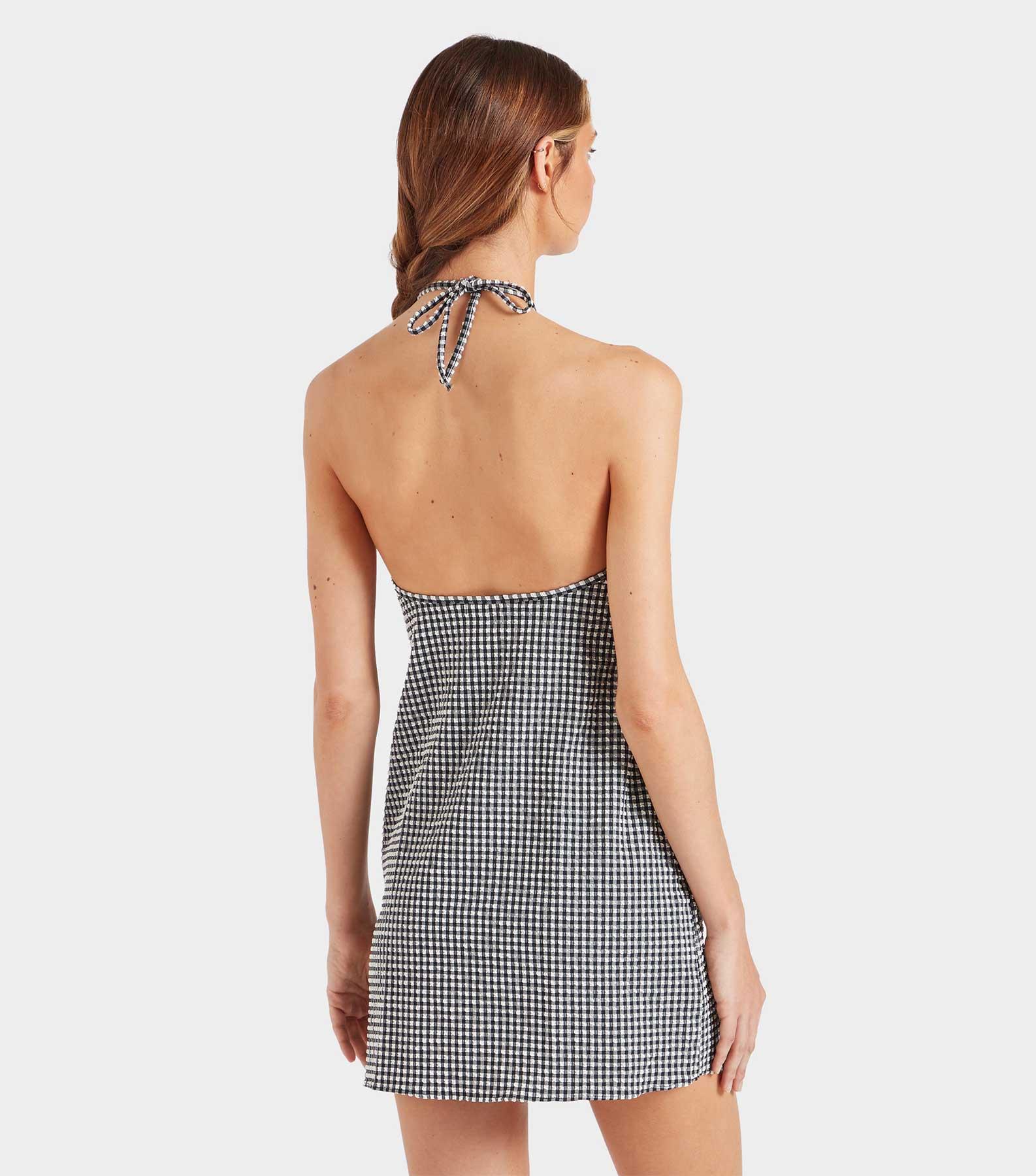 Sofia Gingham Headscarf - Black Gingham Product Image