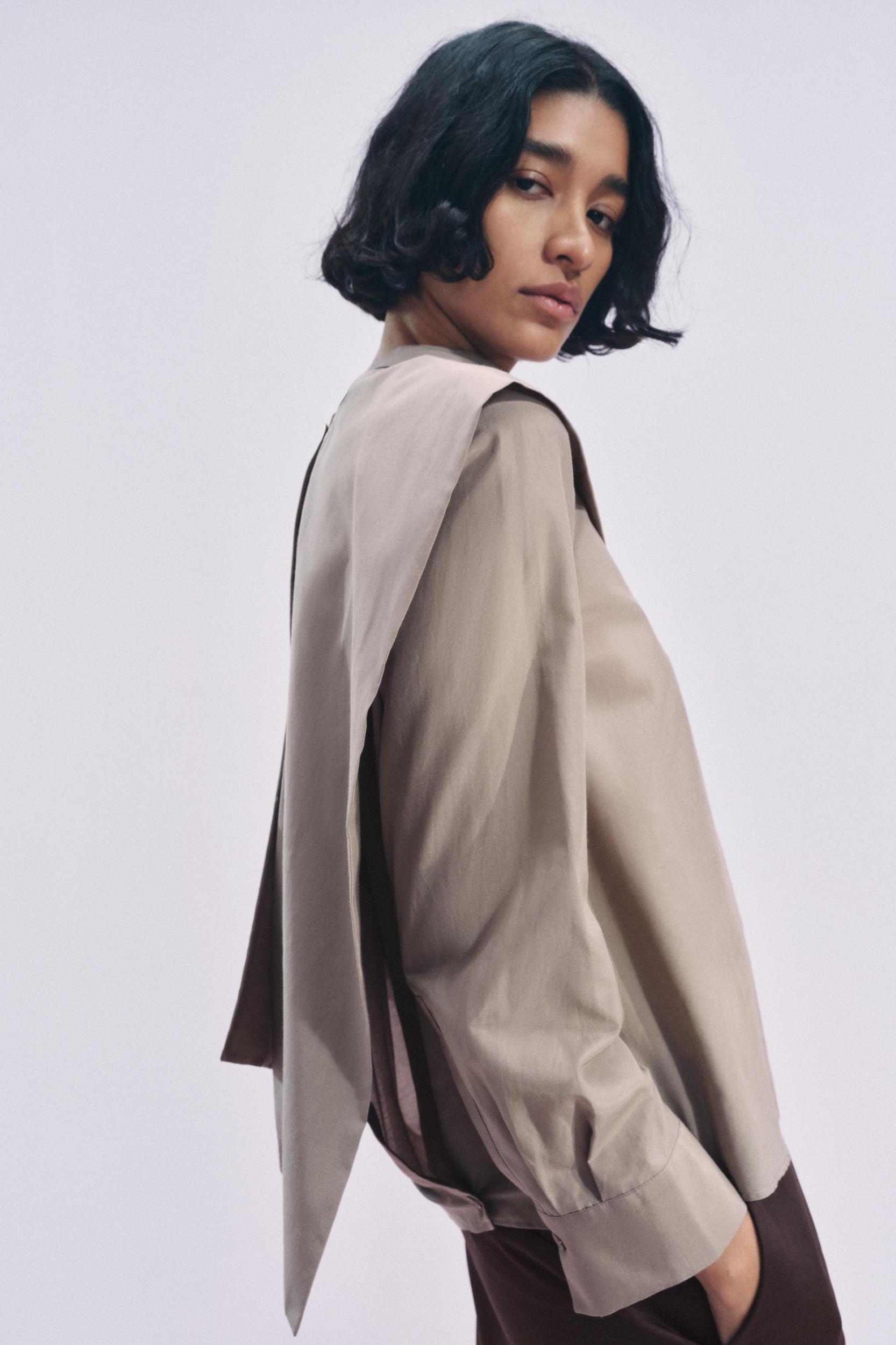 SILK BLEND BLOUSE ZW COLLECTION Product Image