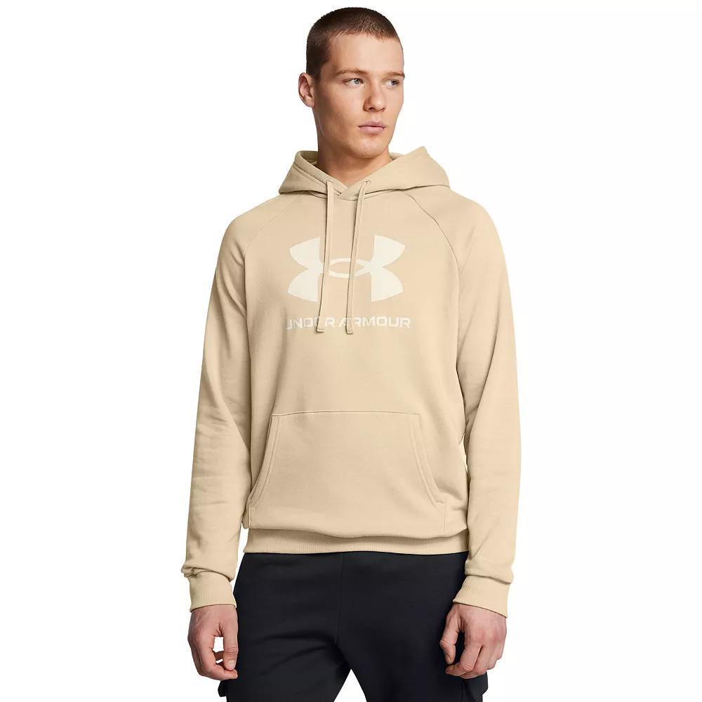 Men's Under Armour Rival Fleece Big Logo Hoodie, Size: XL, City Green Product Image